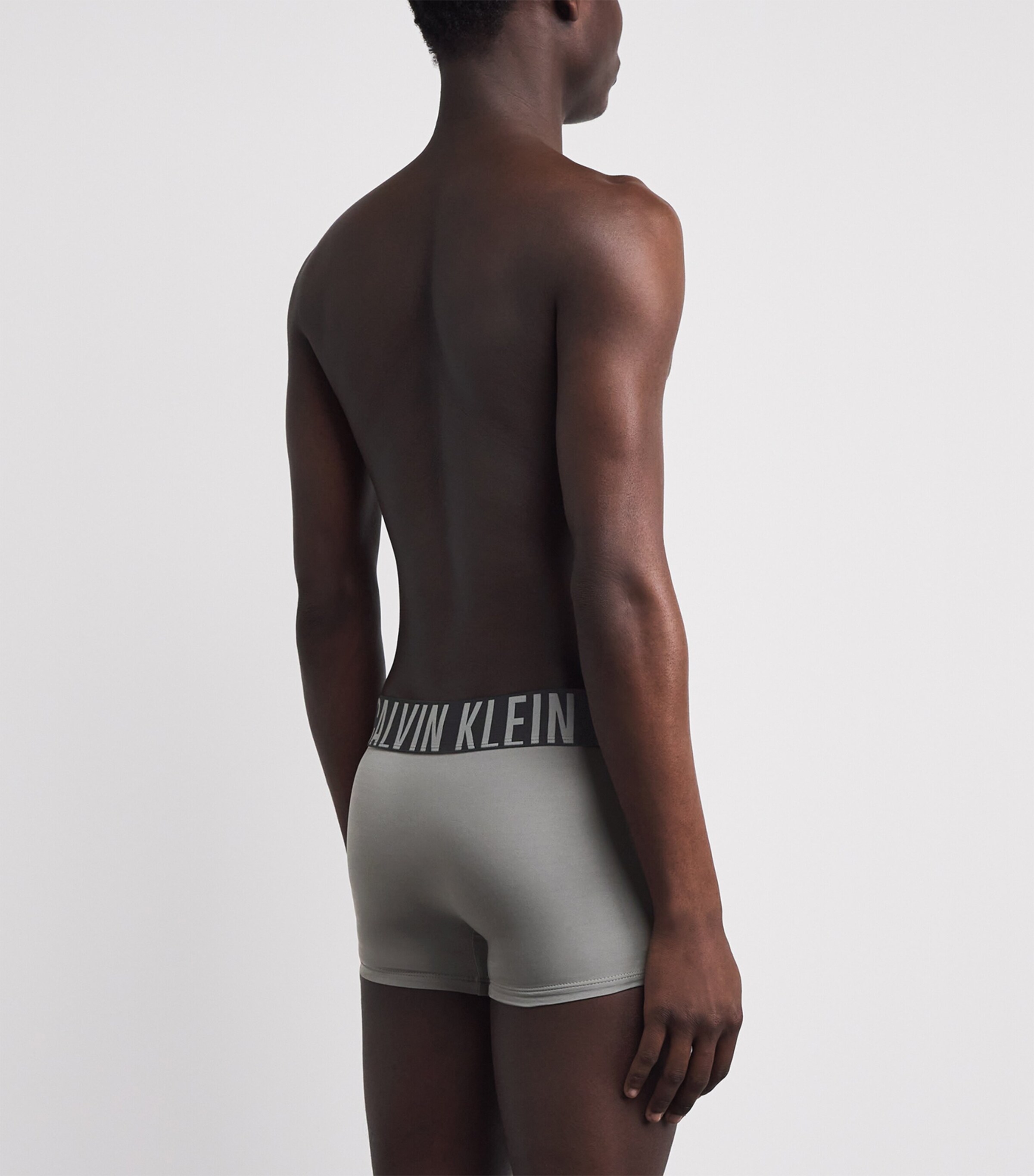 Calvin Klein Mens Intense Power Trunks (Pack of 3) Black/mist/mist Image 3