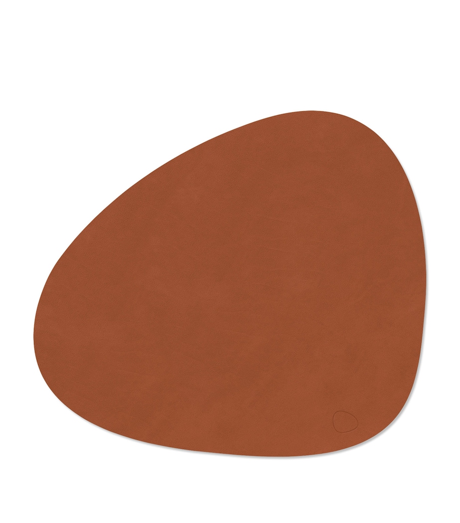 LIND DNA Large Curve Nupo Table Mat (Set of 4) Orange Image 2