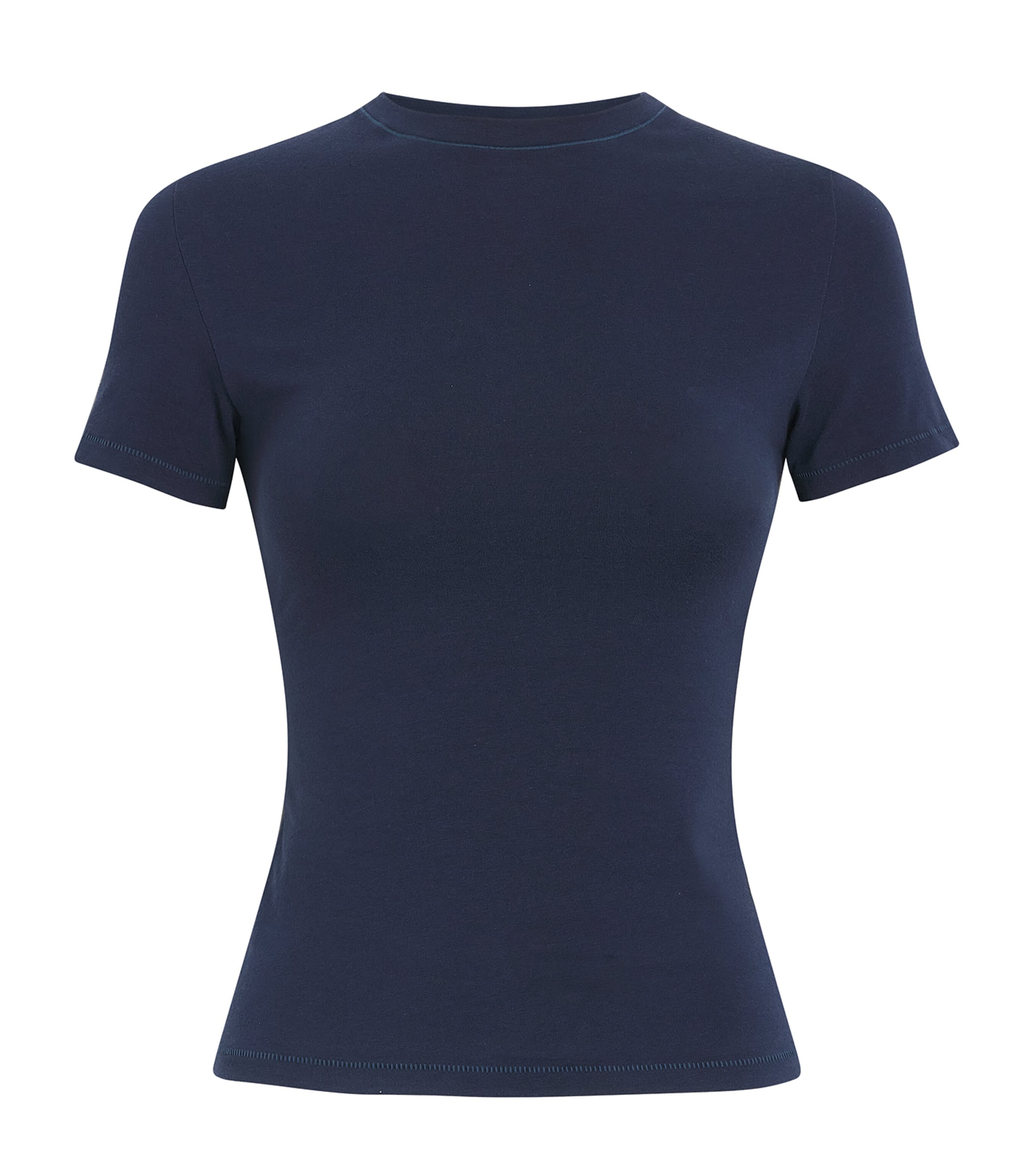 Skims Womens Cotton Jersey Short-Sleeve T-Shirt Navy Image 1