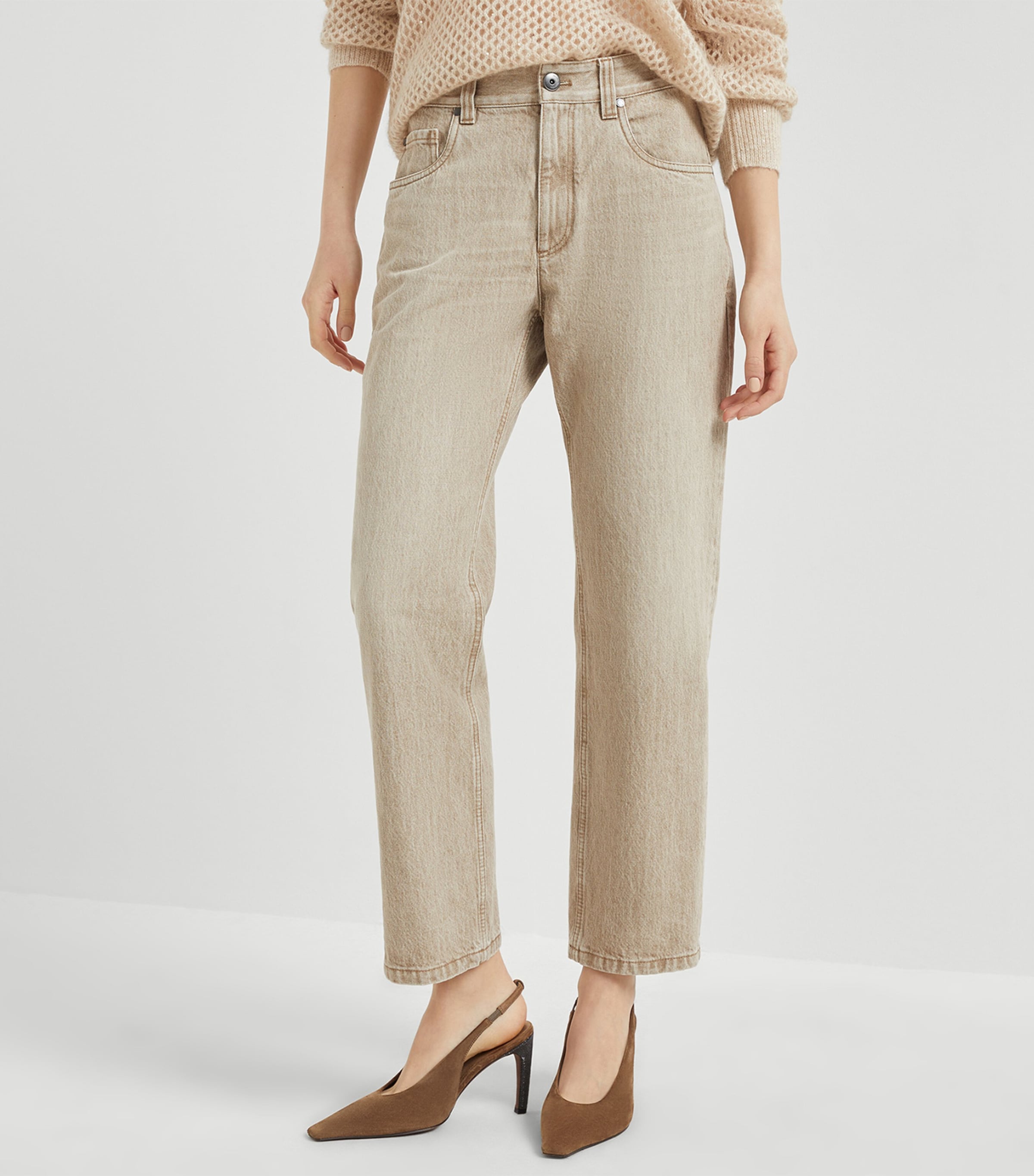 Authentic Cotton Straight Jeans C9037 Image 2