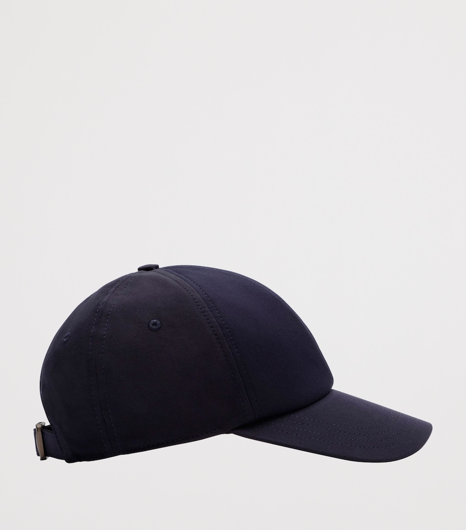 Burberry Tropical Gabardine Knight Baseball Cap Navy Image 2