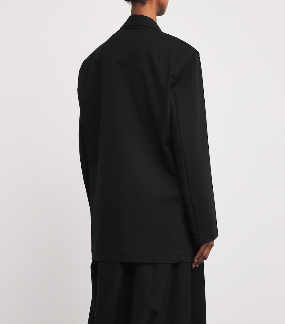 Cotton-Blend Simple Ensemble Blazer 15 Image 4