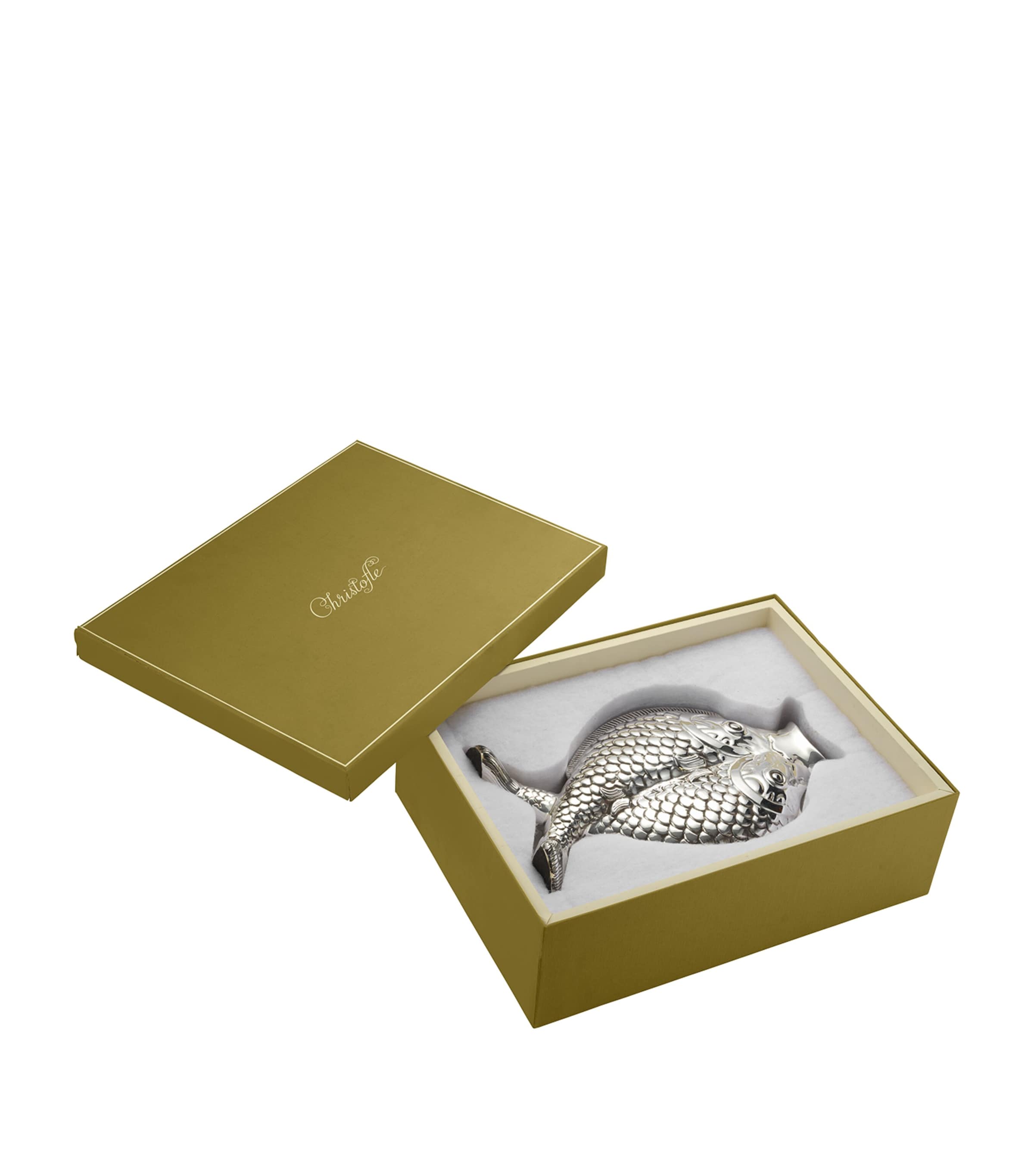 Christofle Silver-Plated Fish Vase (33.5cm) | Harrods US