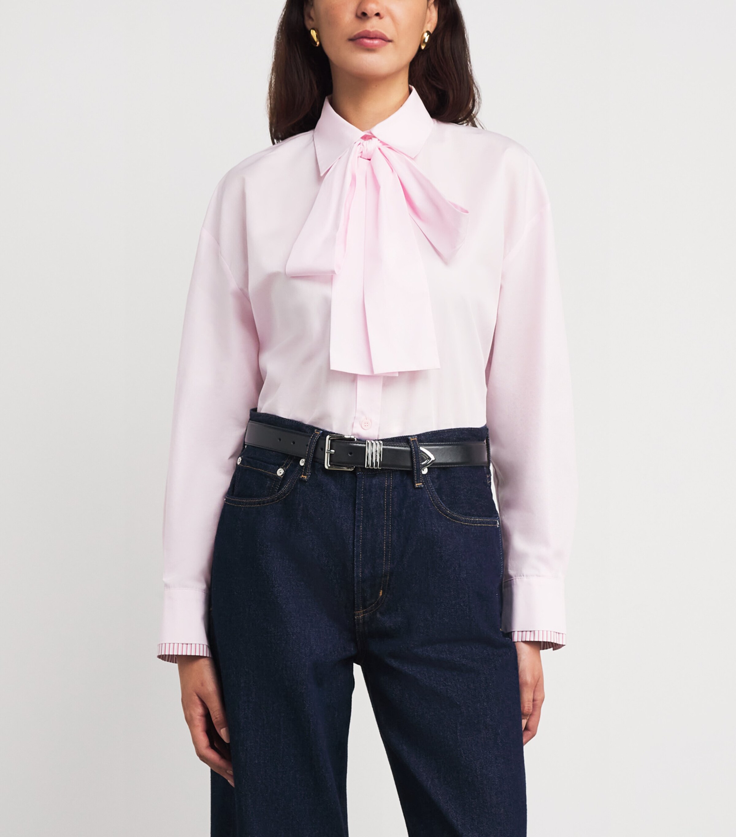 Leather Multi-Ring Belt BLACK Image 2