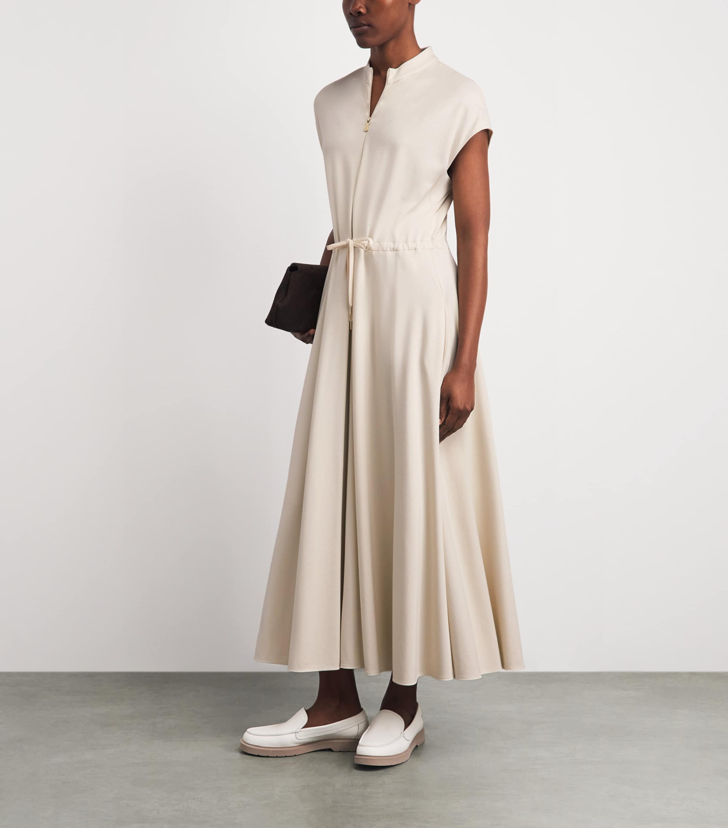 Eleventy Stretch-Jersey Maxi Dress - Beige - 40