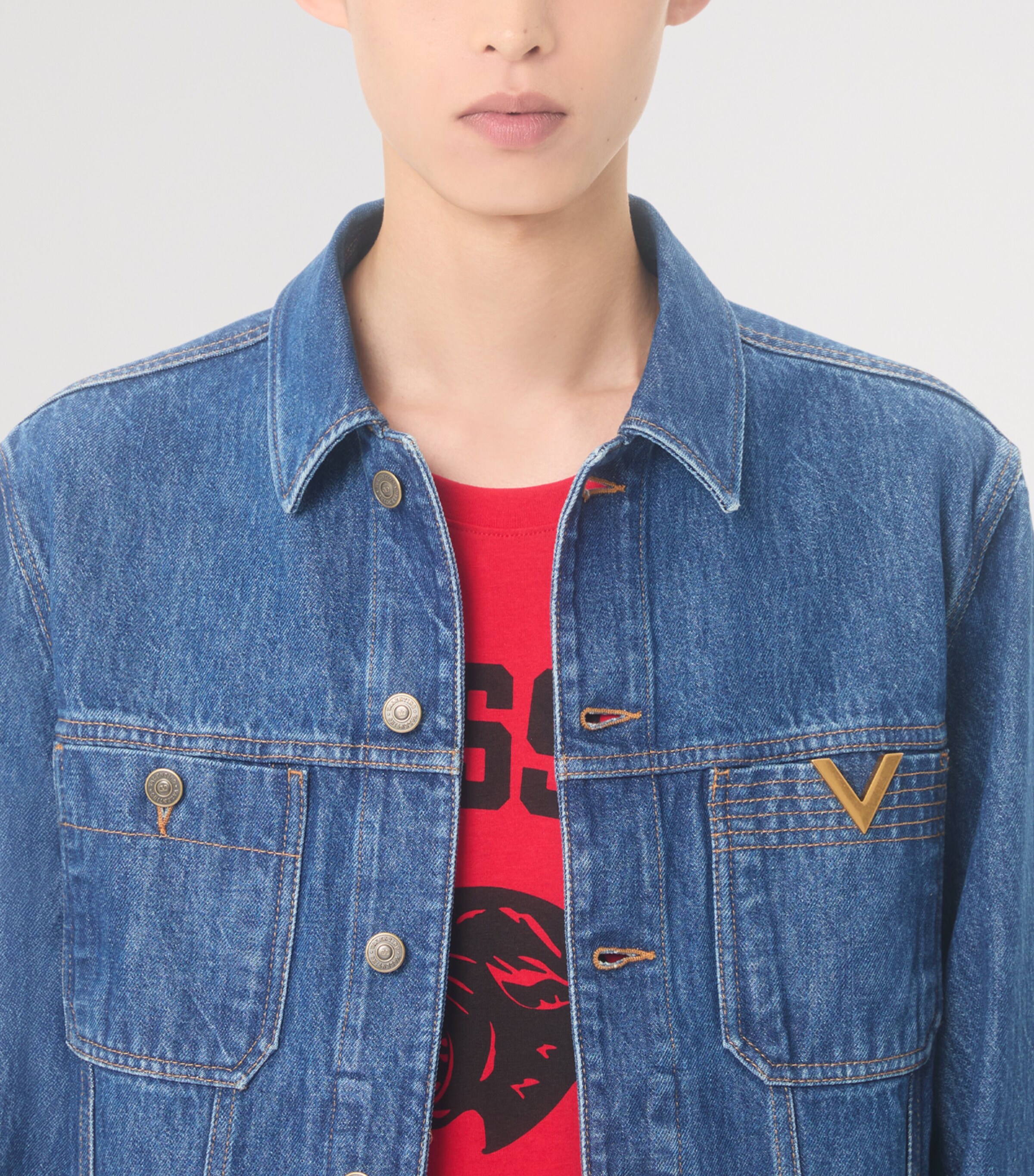 Logo Denim Jacket 558 Image 7