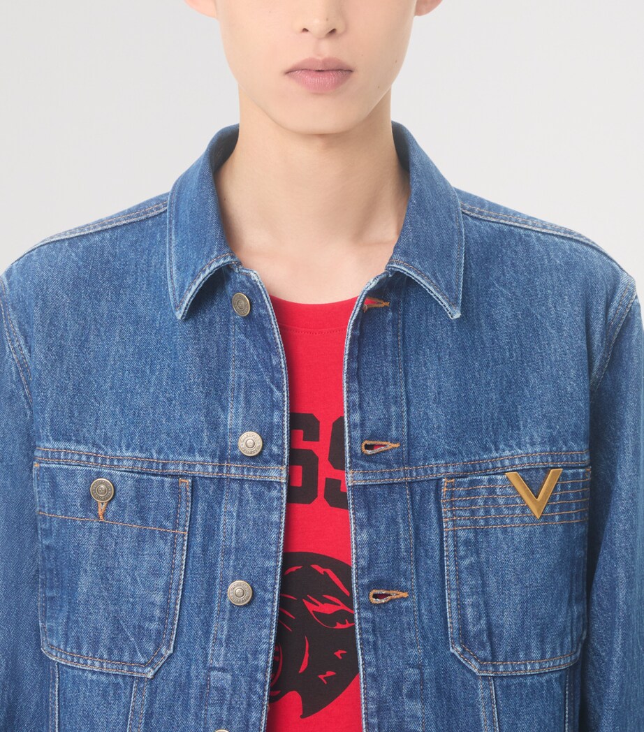 Logo Denim Jacket 558 Image 7