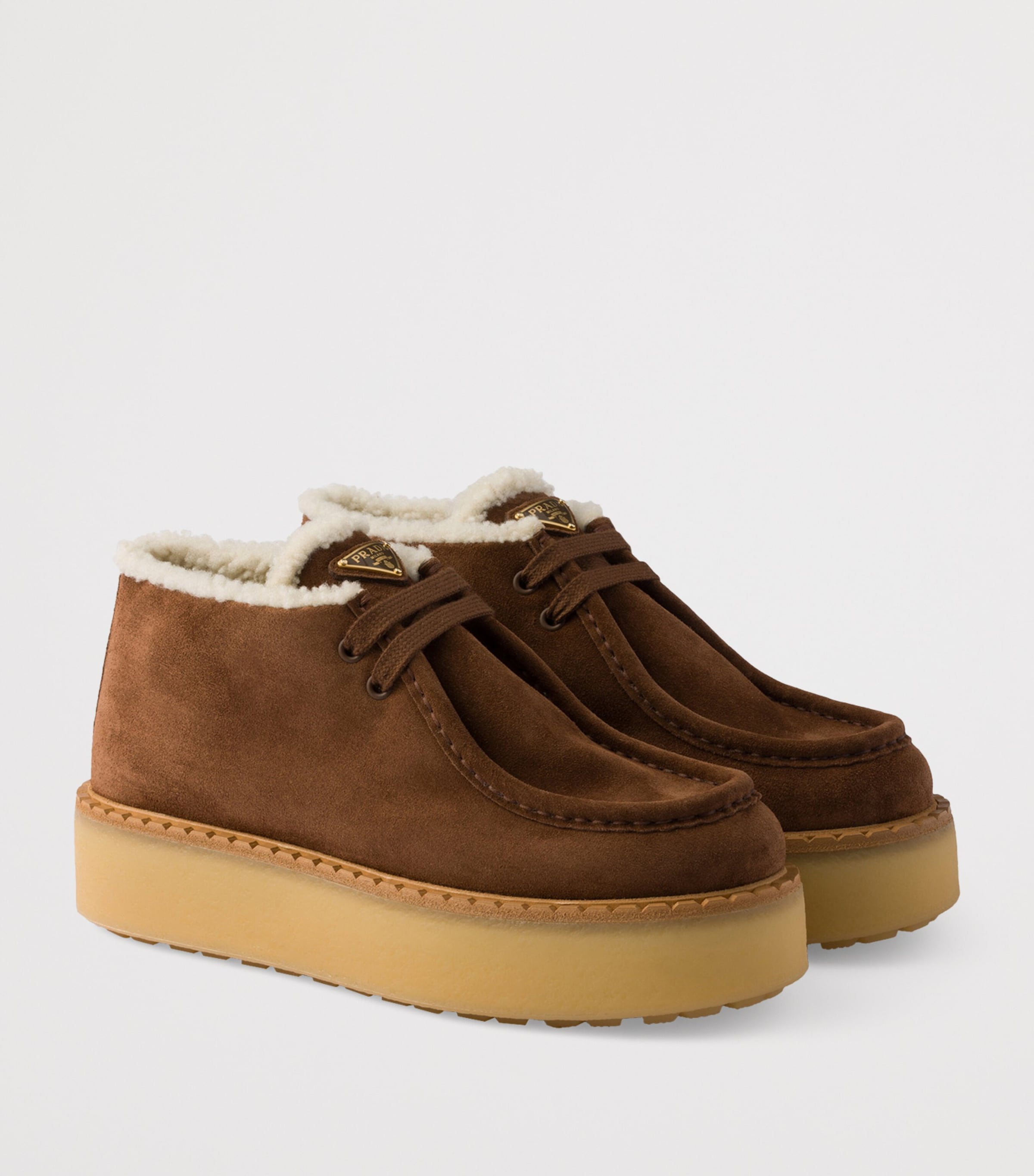 Prada Suede Chukka Ankle Boots Image 2