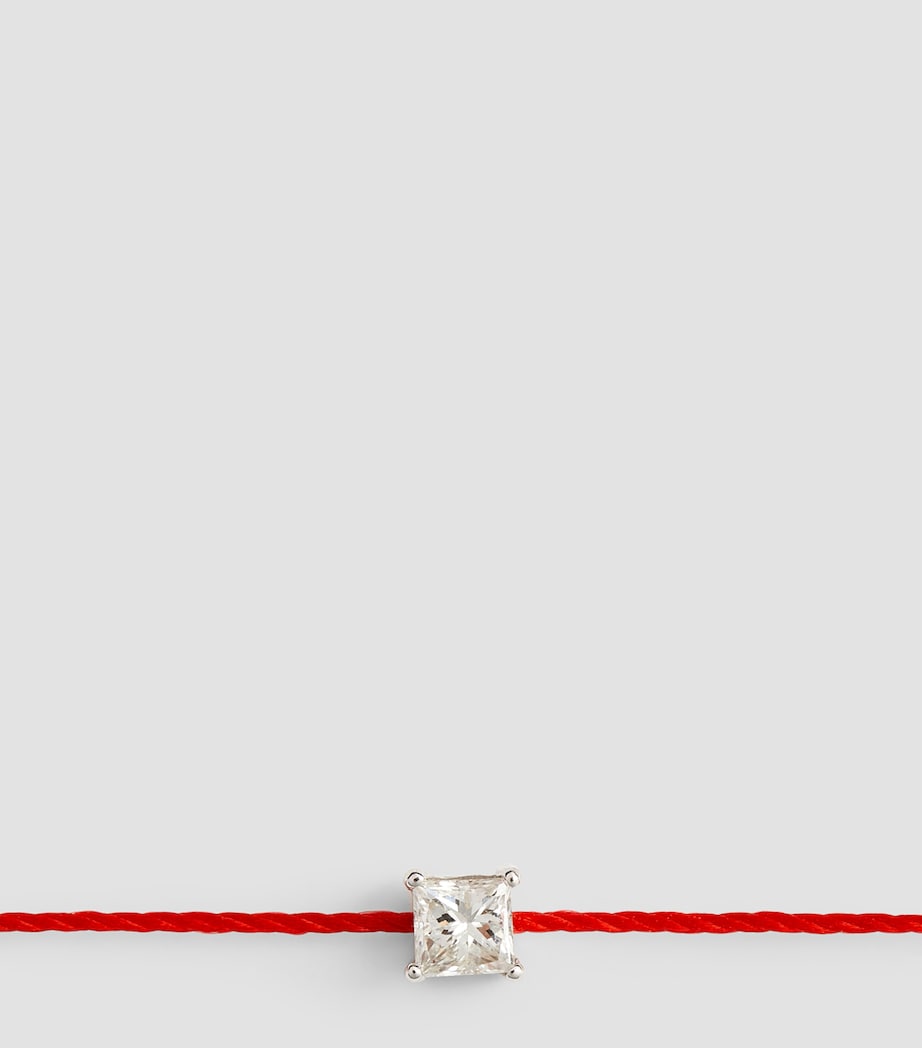 Redline White Gold and Diamond Princesse Bracelet Red Image 3