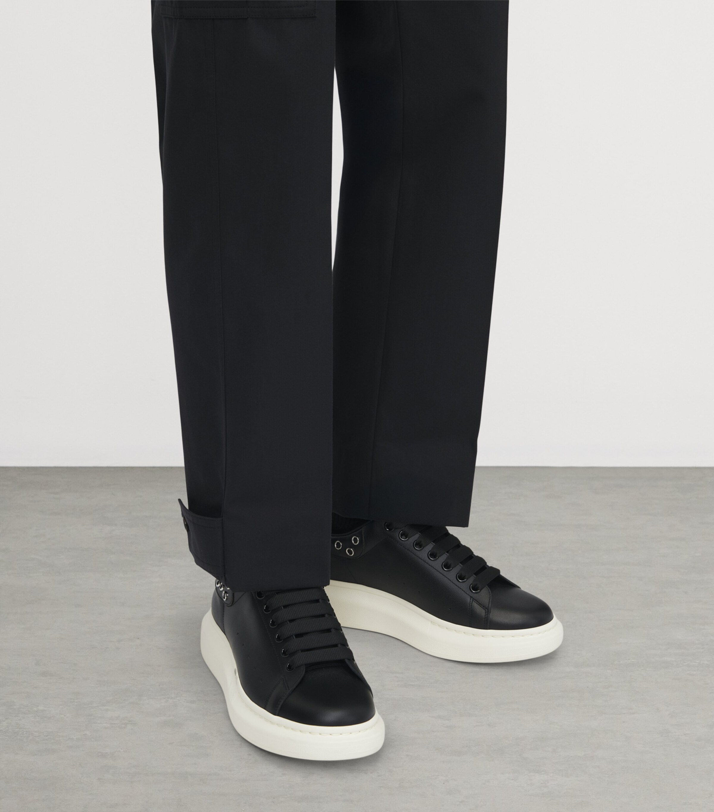 McQueen Leather Oversized Sneakers Image 2