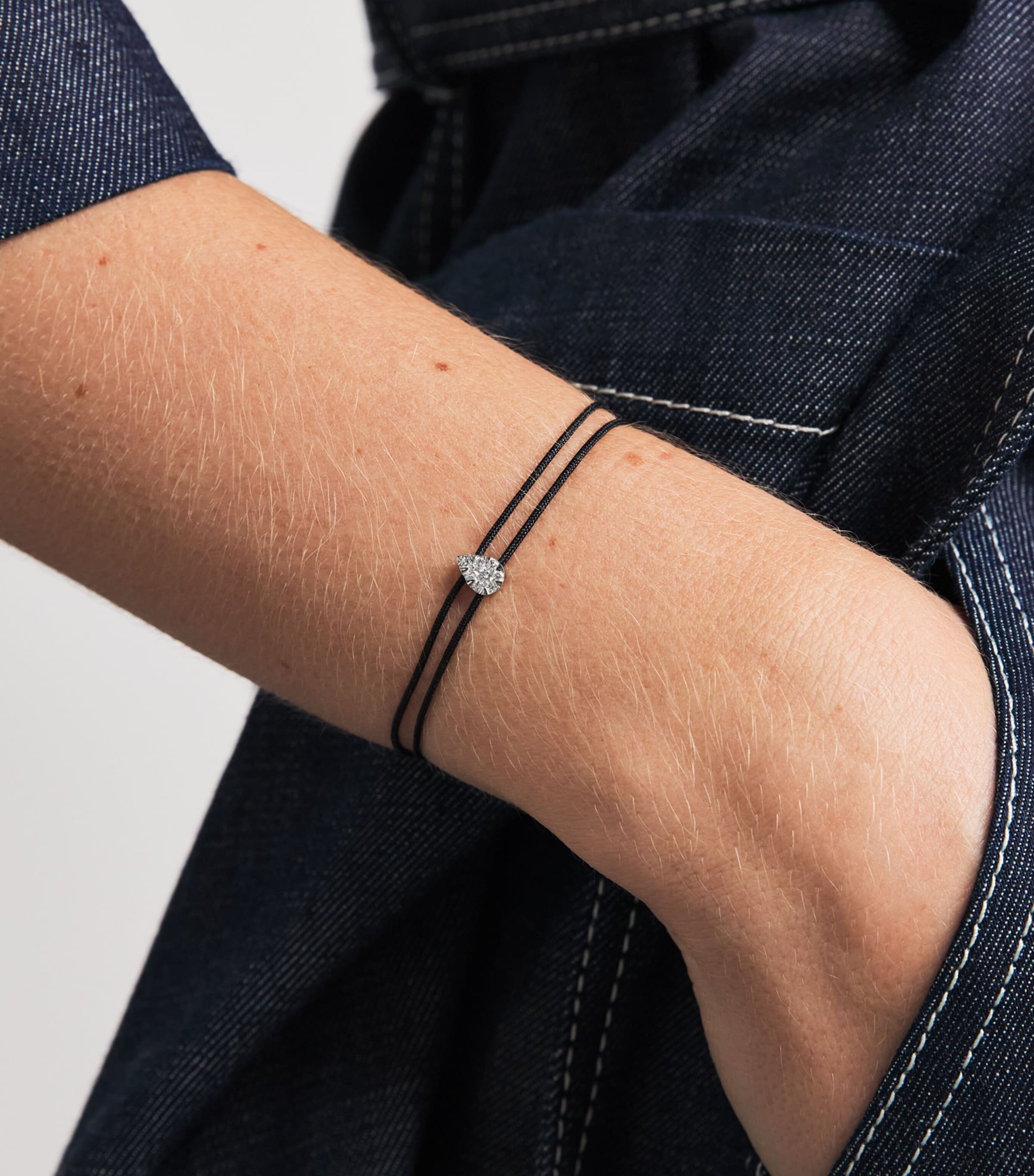 Persée White Gold and Diamond Danaé Cord Bracelet White Gold Image 2