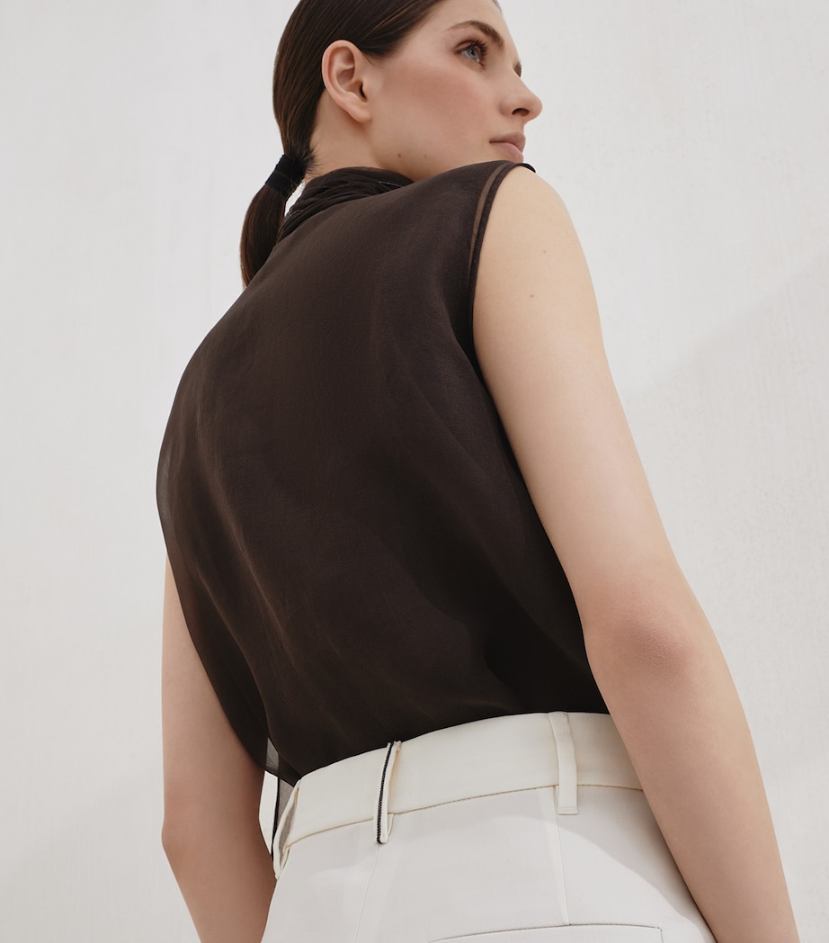 Wool-Cotton Tailored Trousers C4357 Image 2