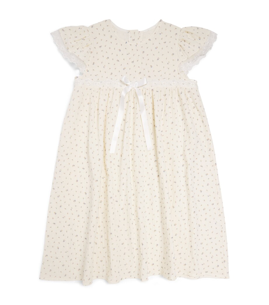 Amiki Cotton Talia Nightgown (2-14 Years) Yellow Flowers Image 1