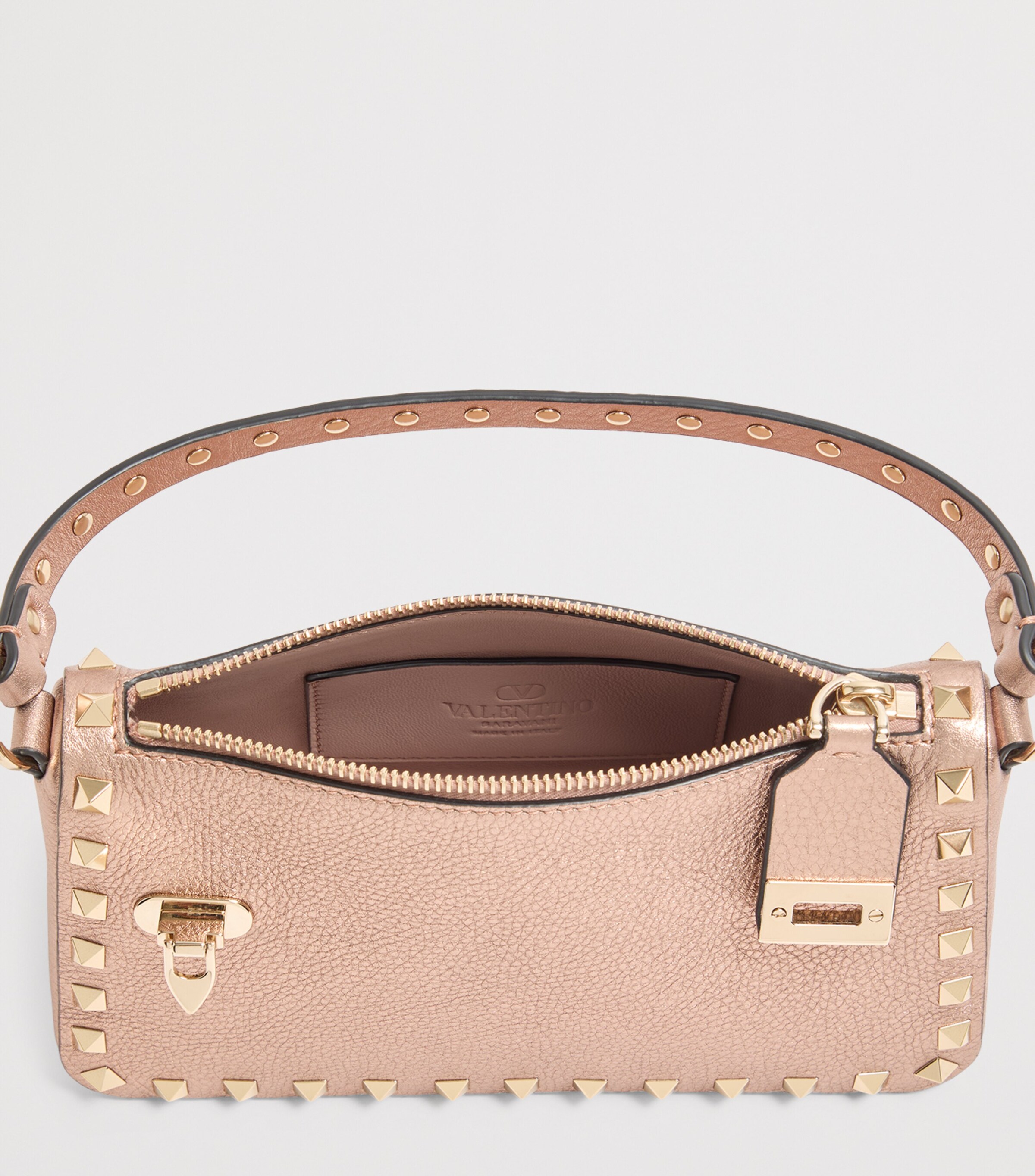 Small Leather Rockstud Shoulder Bag GF9 Image 5