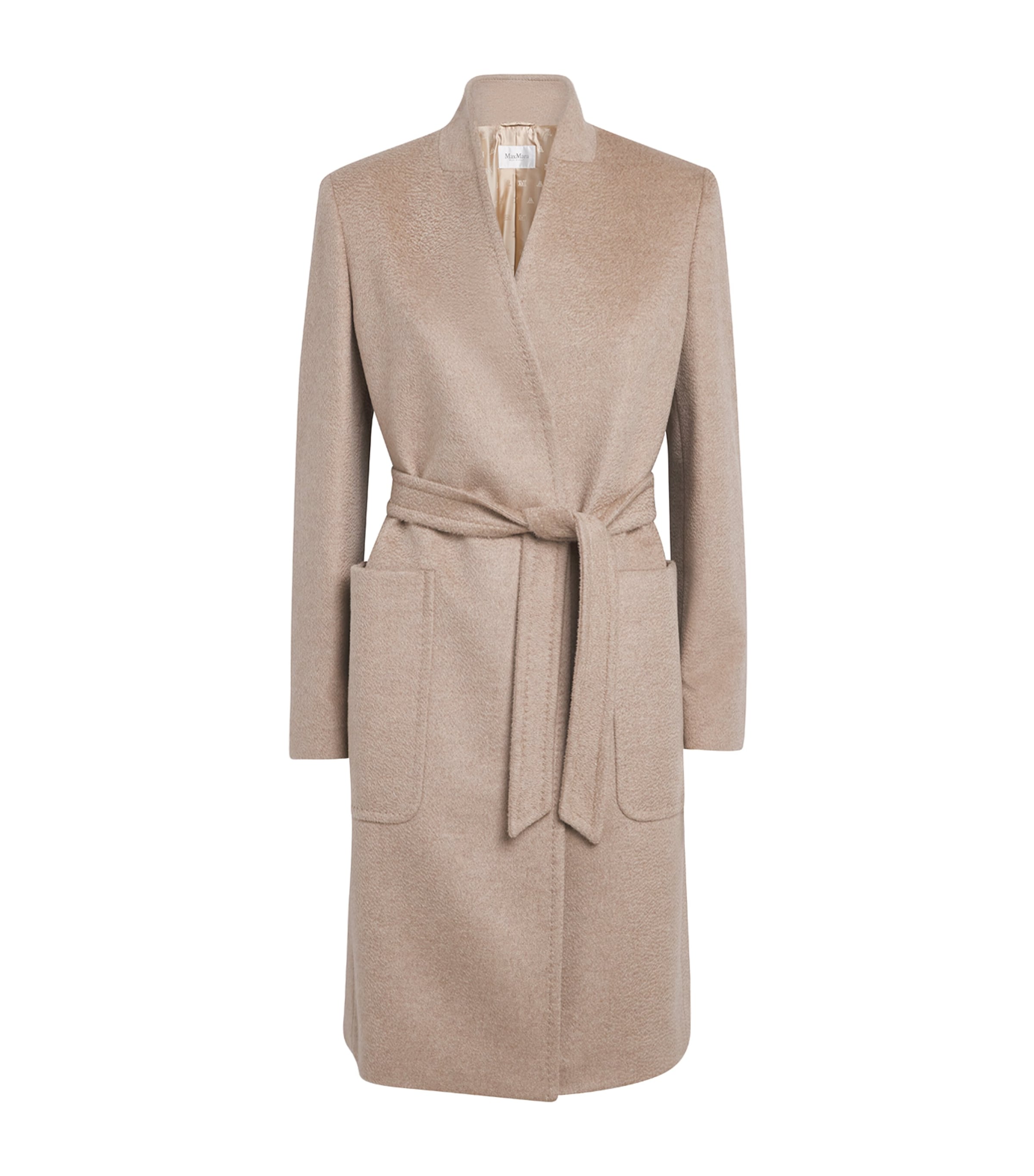 Max Mara Cashmere Robe Coat In Brown