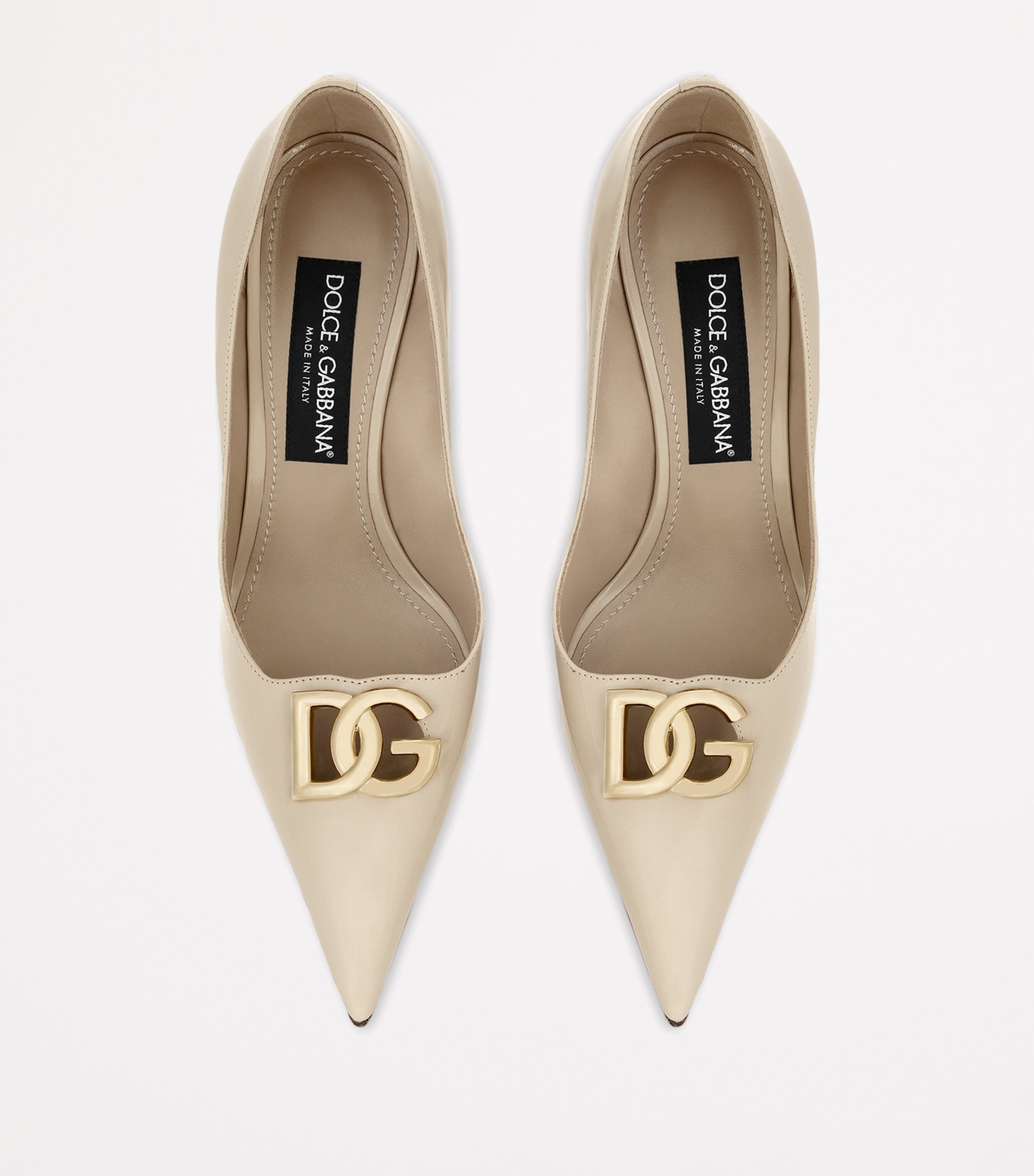 Patent Leather Logo Pumps 90 8H005-CAPPUCCINO Image 3