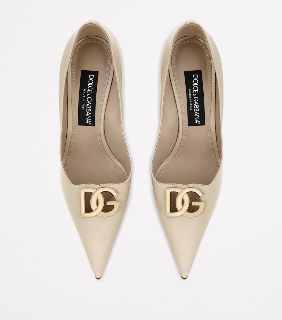 Patent Leather Logo Pumps 90 8H005-CAPPUCCINO Image 3