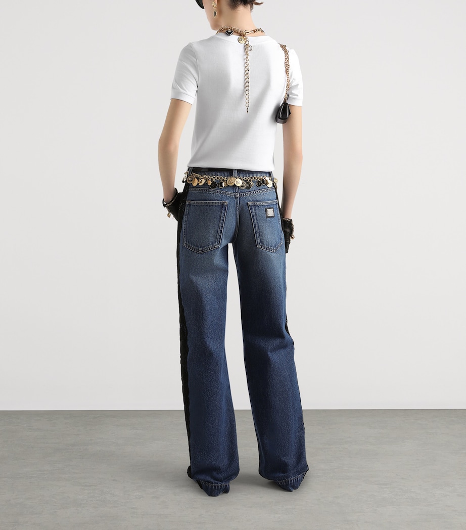 Cotton Embellished T-Shirt W0800-OPTICAL WHITE Image 3