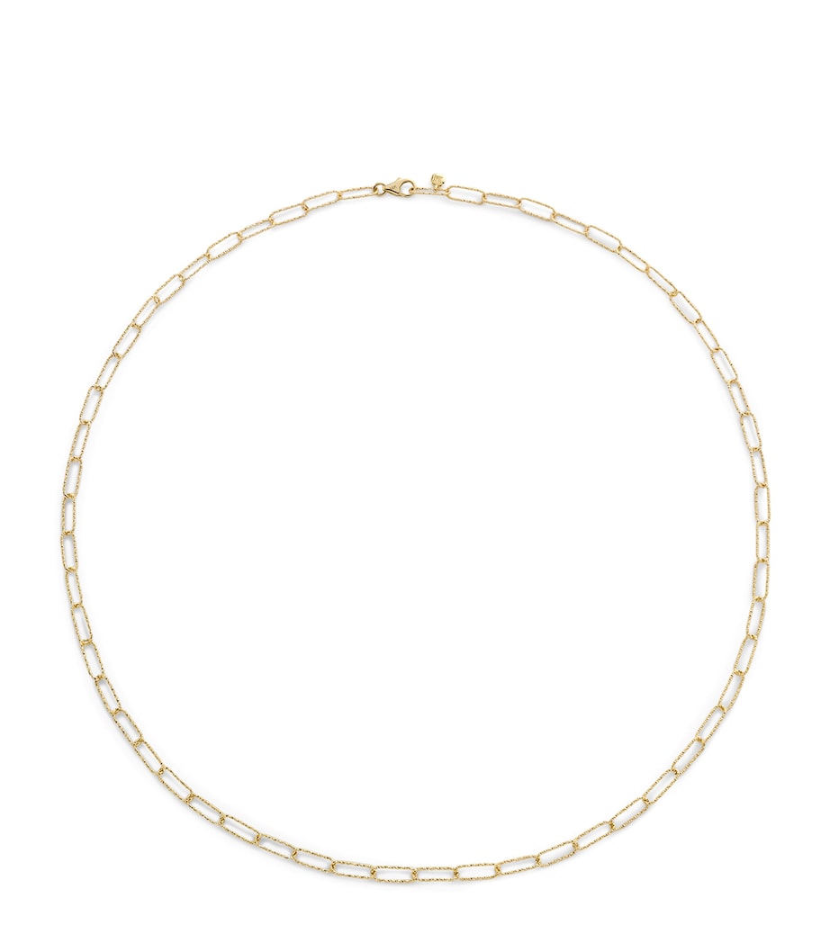 Monica Vinader Yellow Gold Textured Alta Necklace Solid Gold Image 1