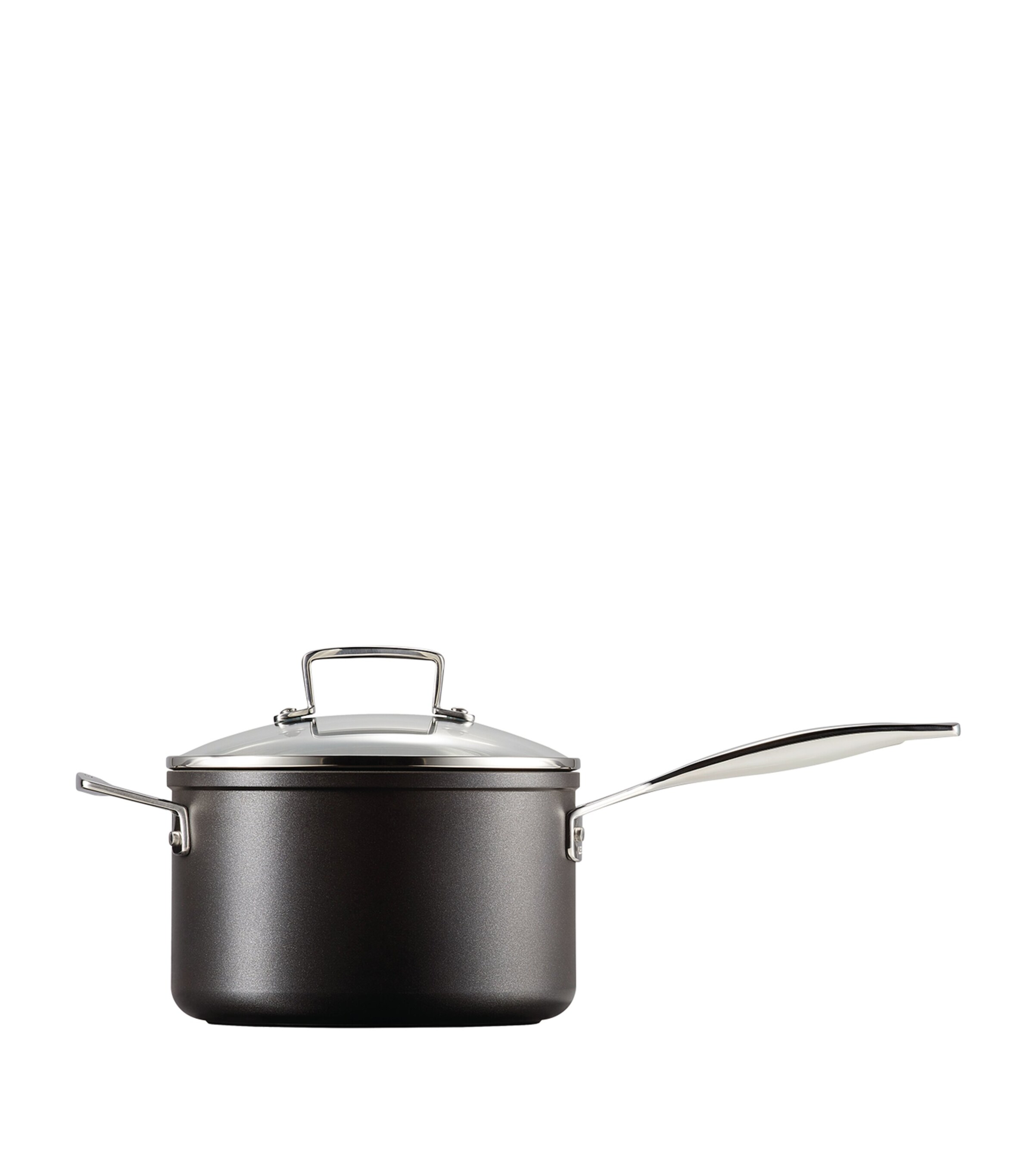 Toughened Non-Stick Saucepan (20cm) BLACK Image 4