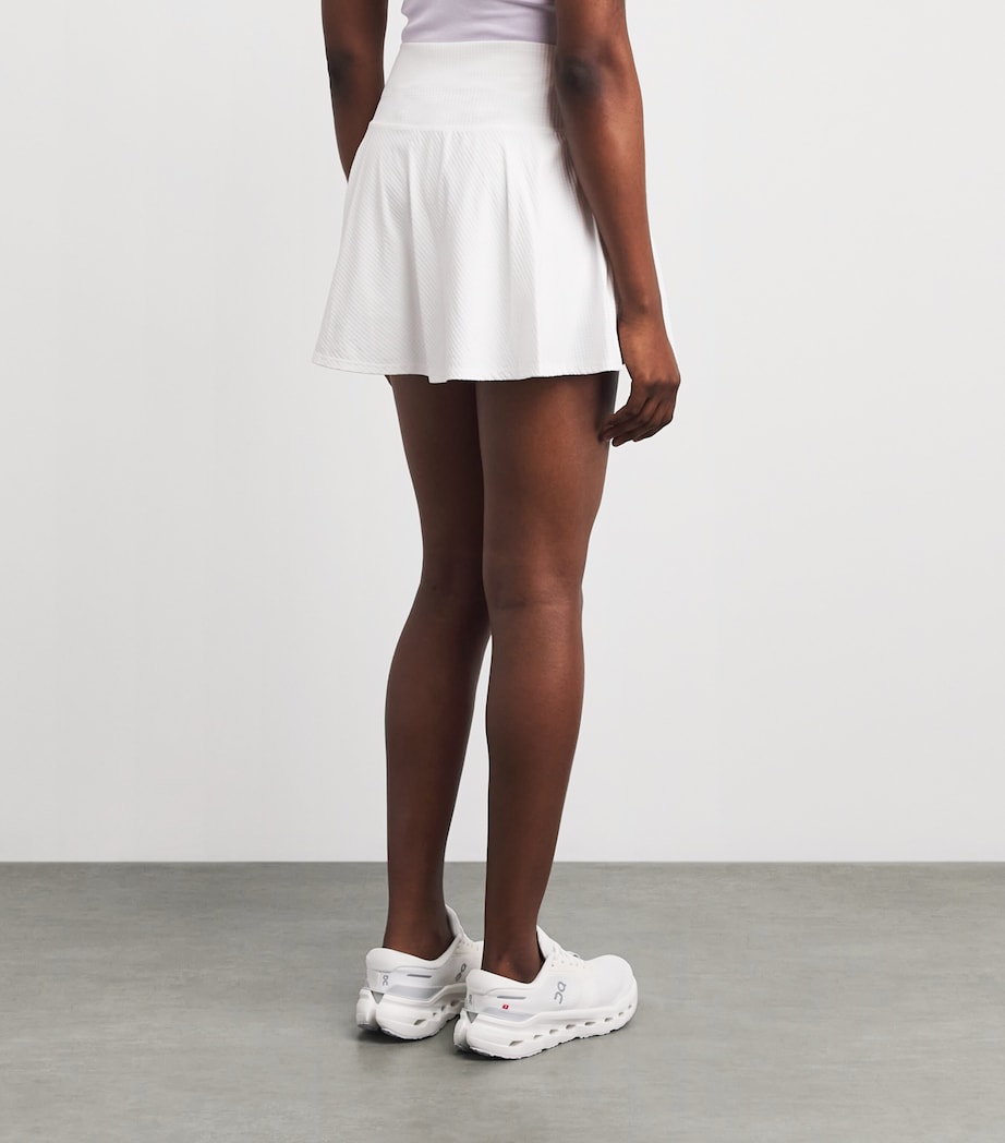 VUORI Womens Baseline Gingham Skirt White Image 5