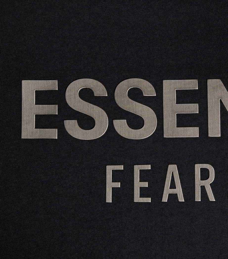 Cotton Logo Oversized T-Shirt JET BLACK Image 5