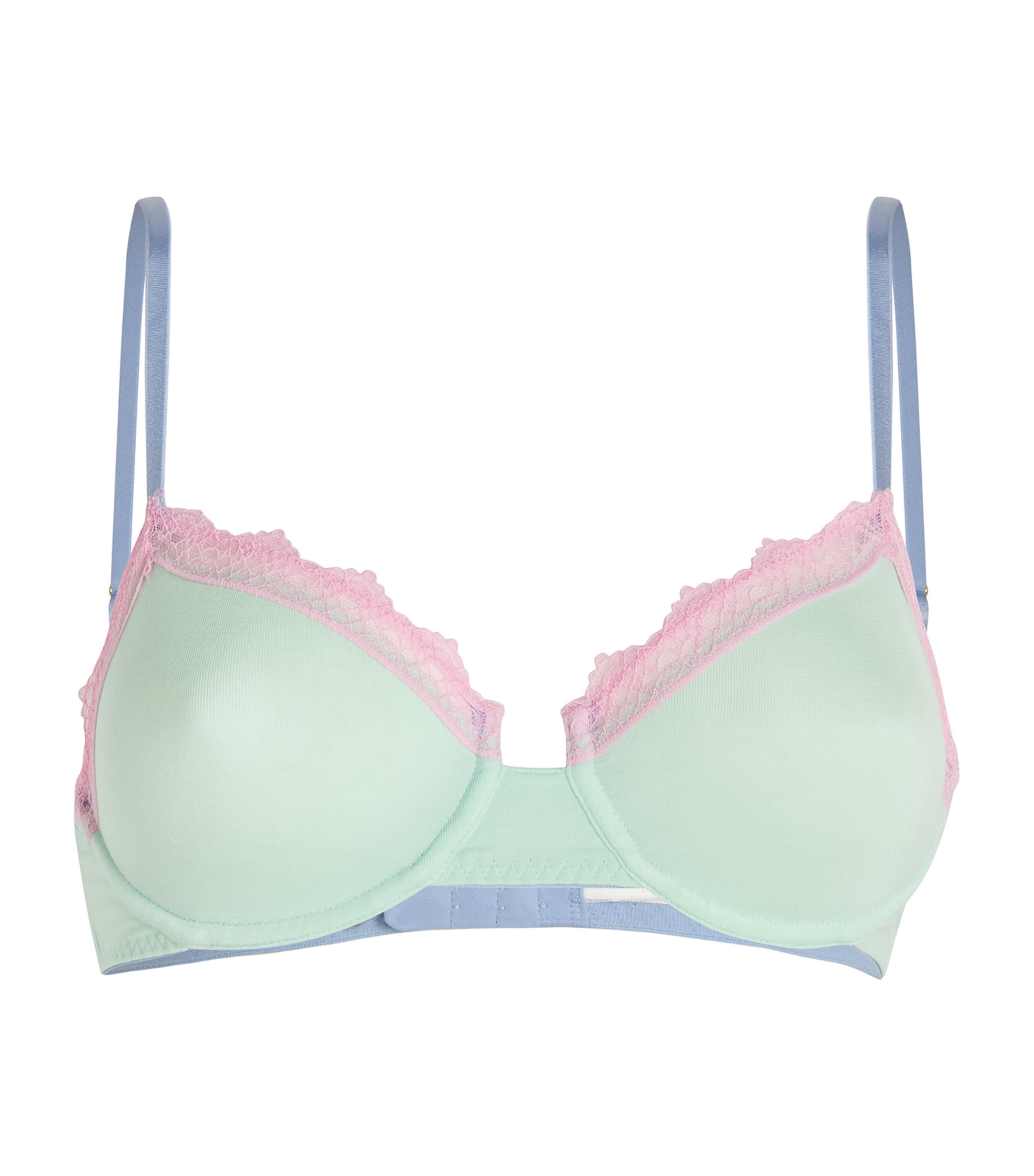 Dora Larsen Modal-blend Wren Underwire Bra In Green