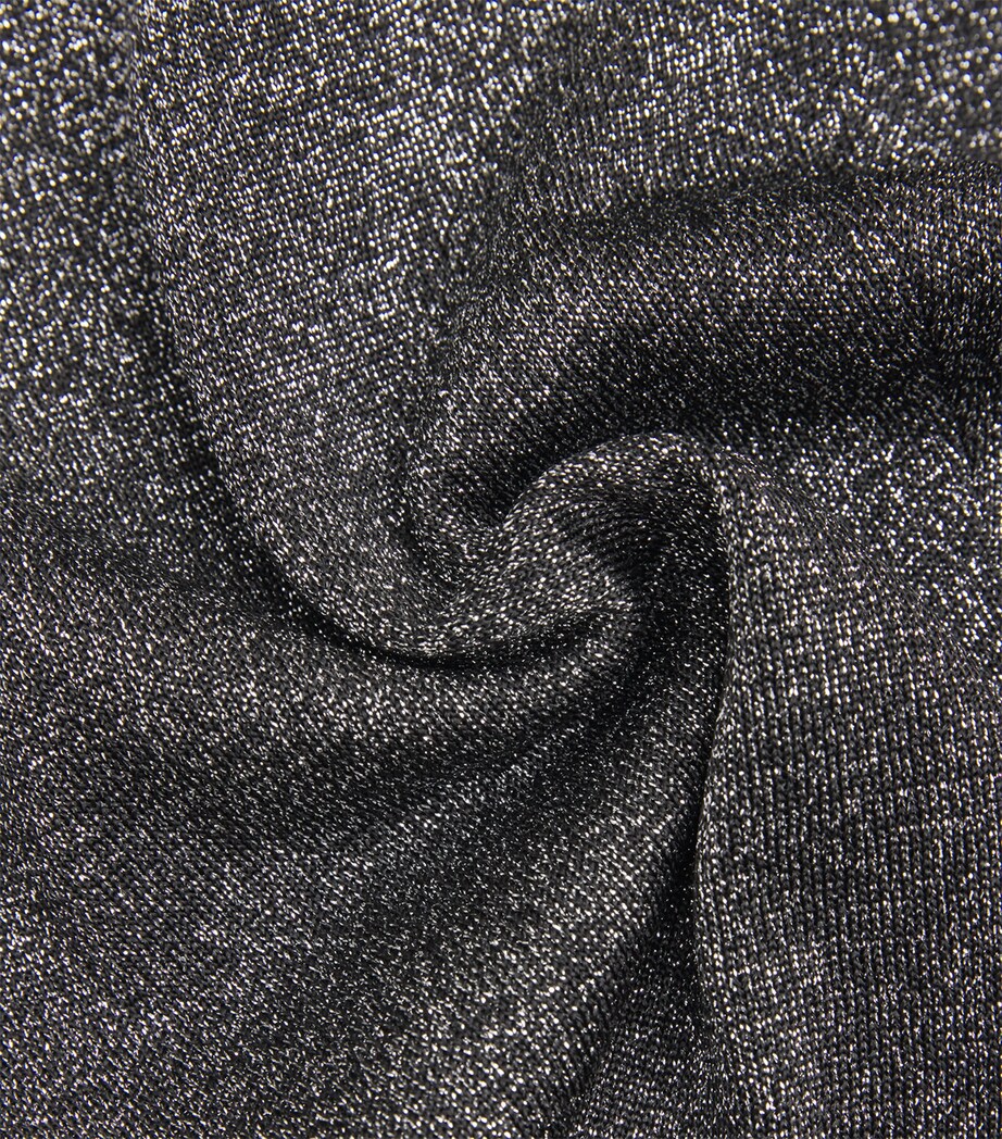 Metallic Flared Trousers L905D SILVER TONES Image 5