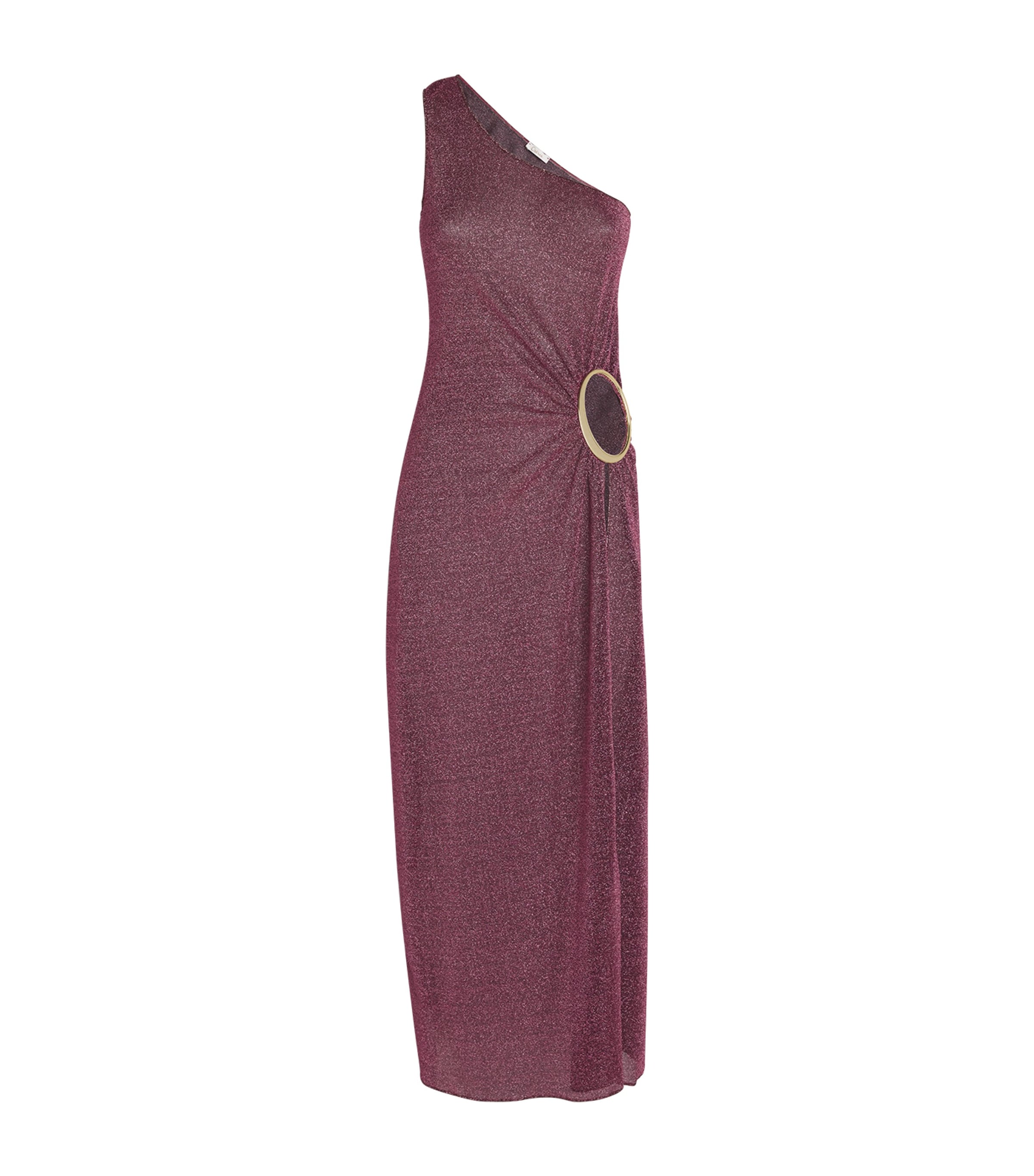 Oseree Lumière O-ring Midi Dress In Purple