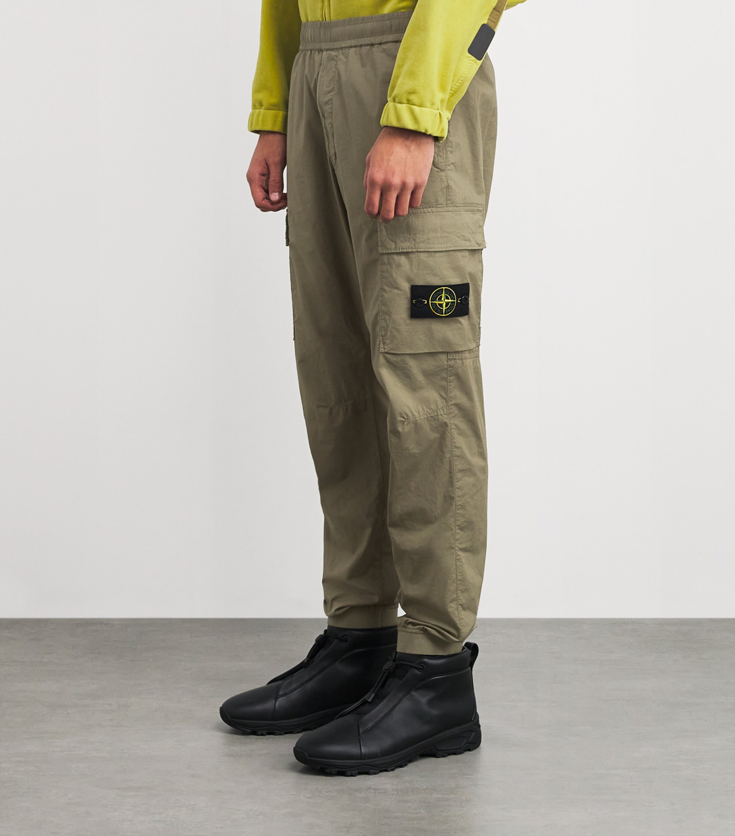 Stretch-Cotton Cargo Trousers V005G Image 2