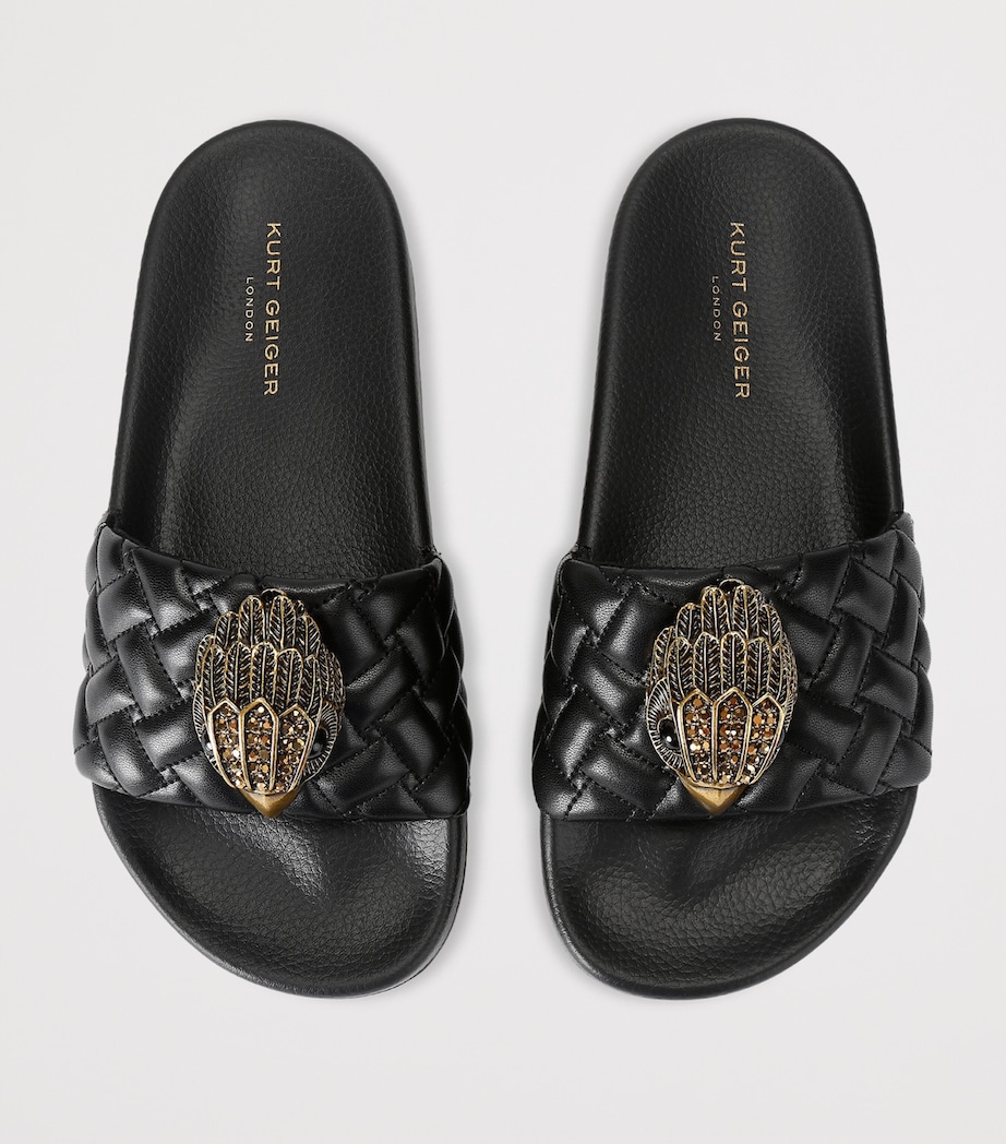 Kurt Geiger London Meena Large Eagle Slides Black Image 4