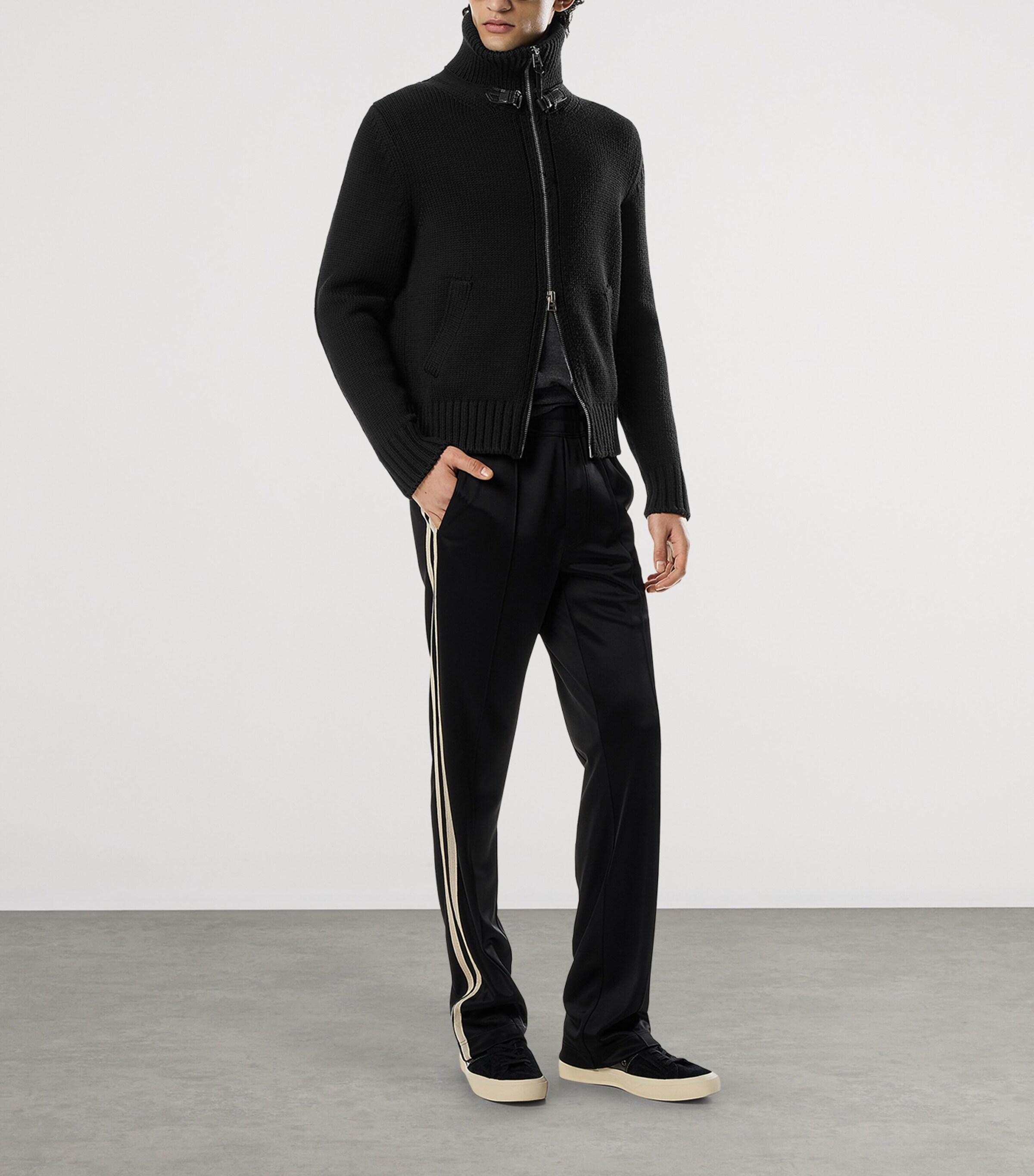 TOM FORD Wool Zip-Up Sweater | Men Clothing | Knitwear | Jumpers | Designers | Tom Ford TOM FORD Wool Zip-Up Sweater | Men Clothing | Knitwear | Jumpers | Designers | Tom Ford