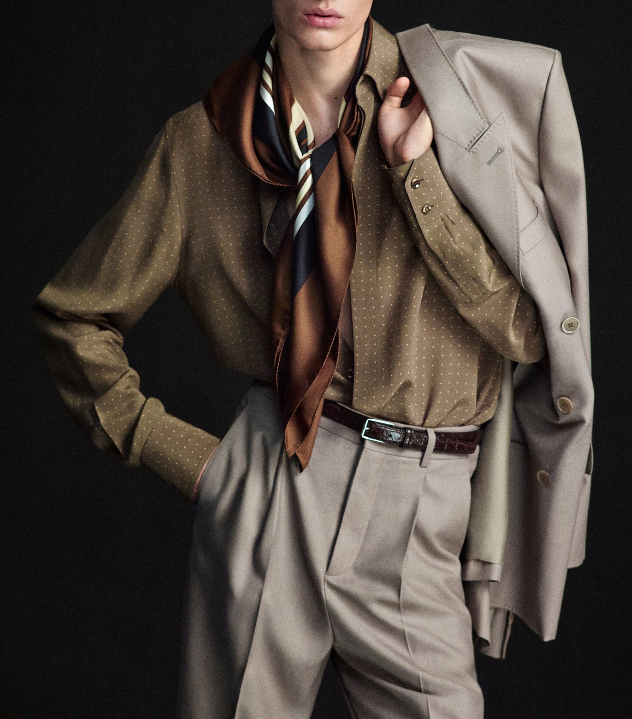 Silk Polka-Dot Shirt 3255 Image 3