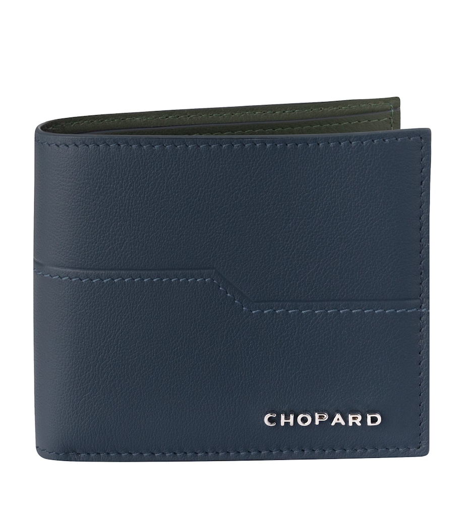 Mini Leather Heritage Bifold Wallet BLUE Image 1