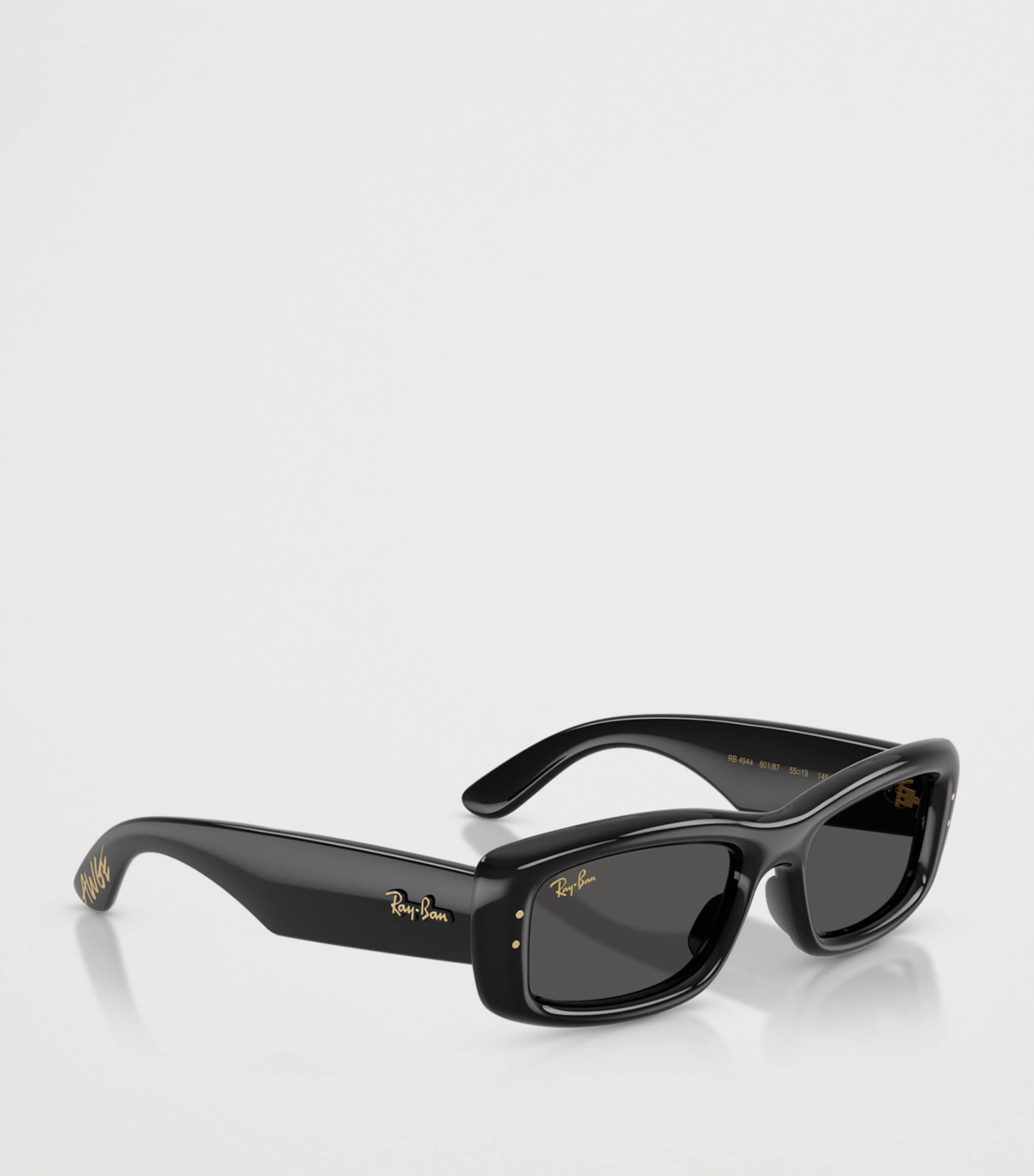 Ray-Ban Kiliane Puffer Rectangle Sunglasses Black Image 6