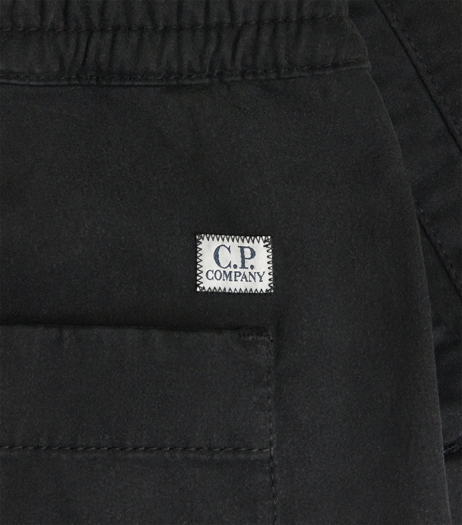 Stretch-Cotton Cargo Trousers 999 BLACK Image 5