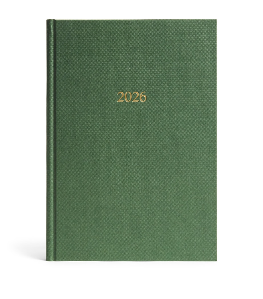 Classic A5 Diary 2026 HARRODS GREEN Image 1