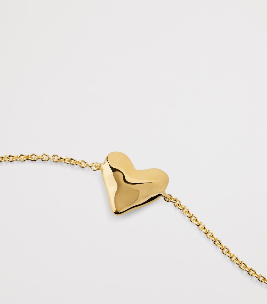 Gold Vermeil Heart Chain Bracelet 18K GOLD VERMEIL Image 2