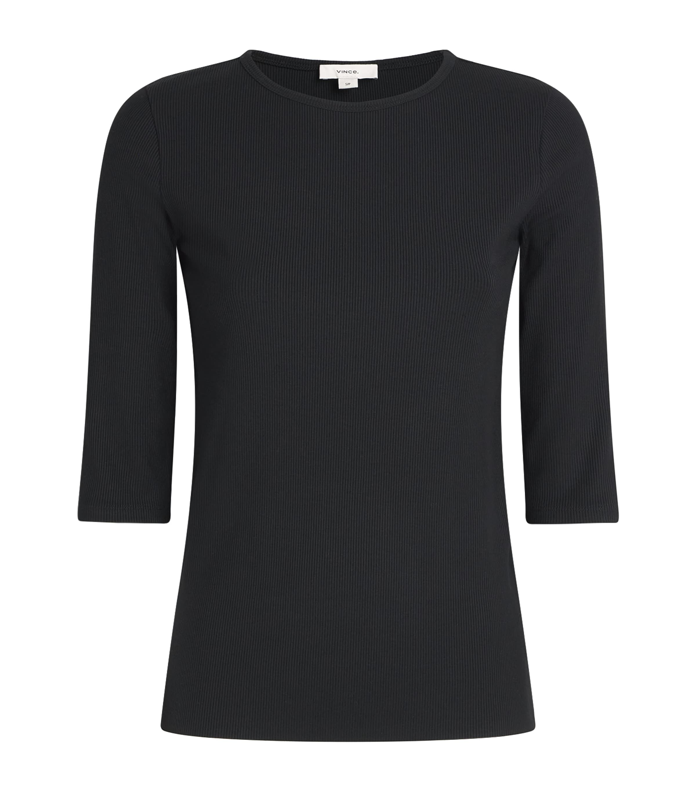 Vince Crew-neck T-shirt In Black