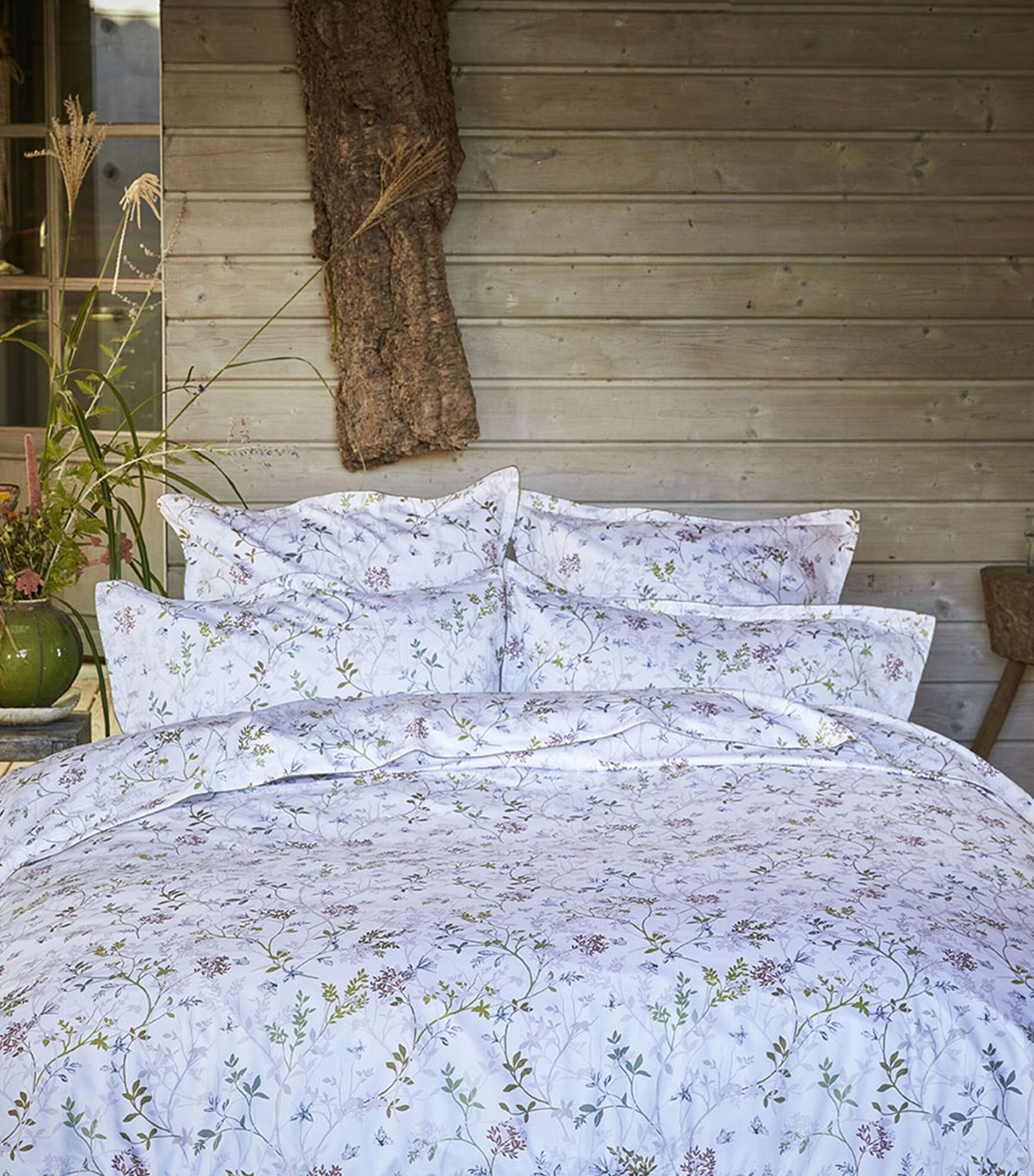 Alexandre Turpault Jardin Des Sens King Duvet Cover (230cm x 220cm) Ermine Image 2