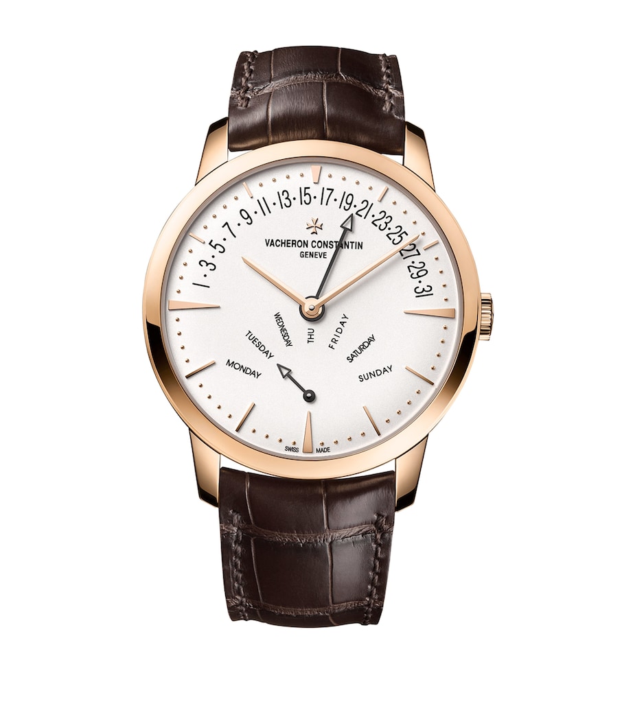 Rose Gold Patrimony Retrograde Day-Date Watch 42.5mm PINK GOLD Image 1