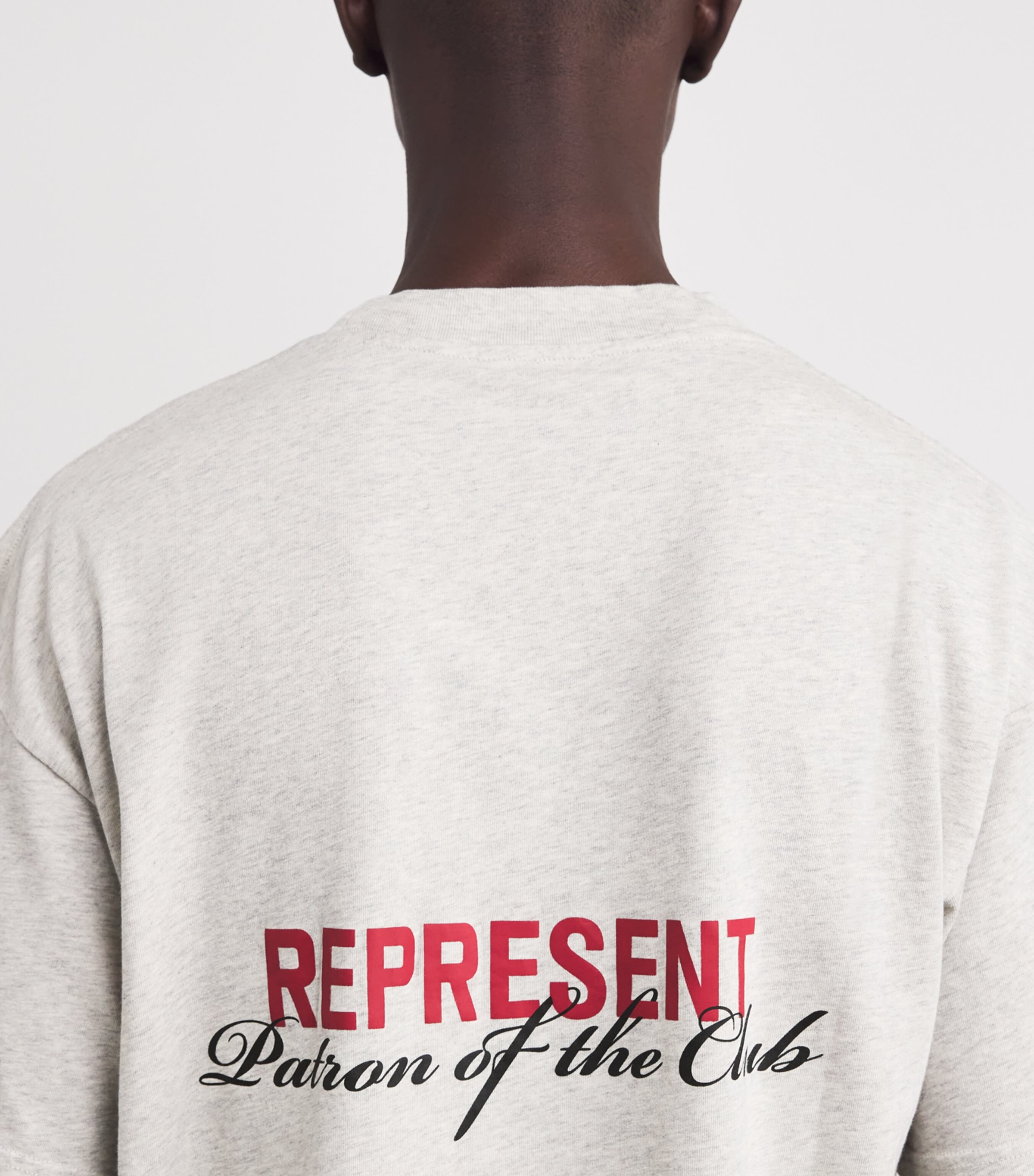 Cotton Patron Of The Club T-Shirt CREAM MARL Image 6