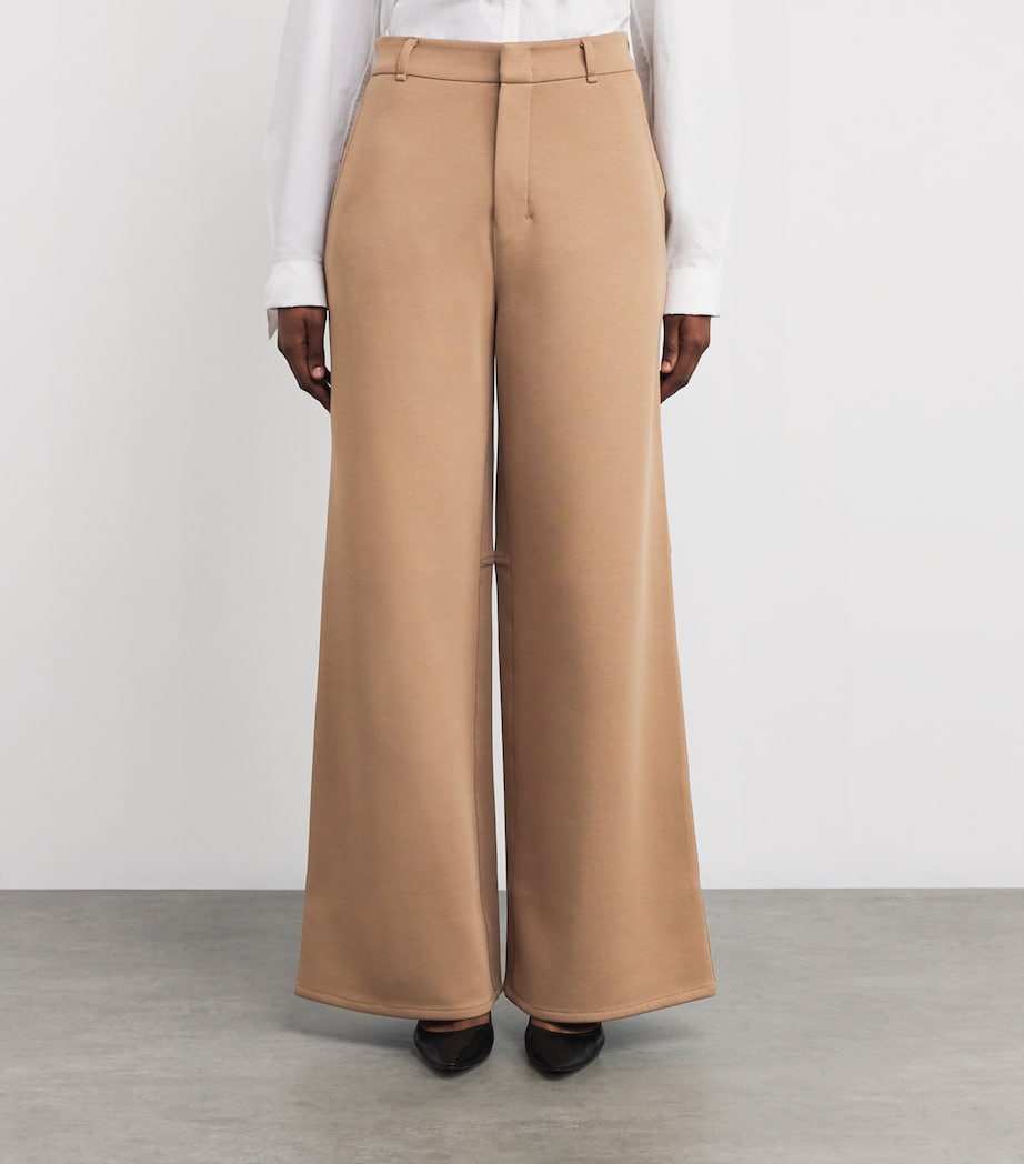 Jersey Wide-Leg Trousers CAMEL Image 3