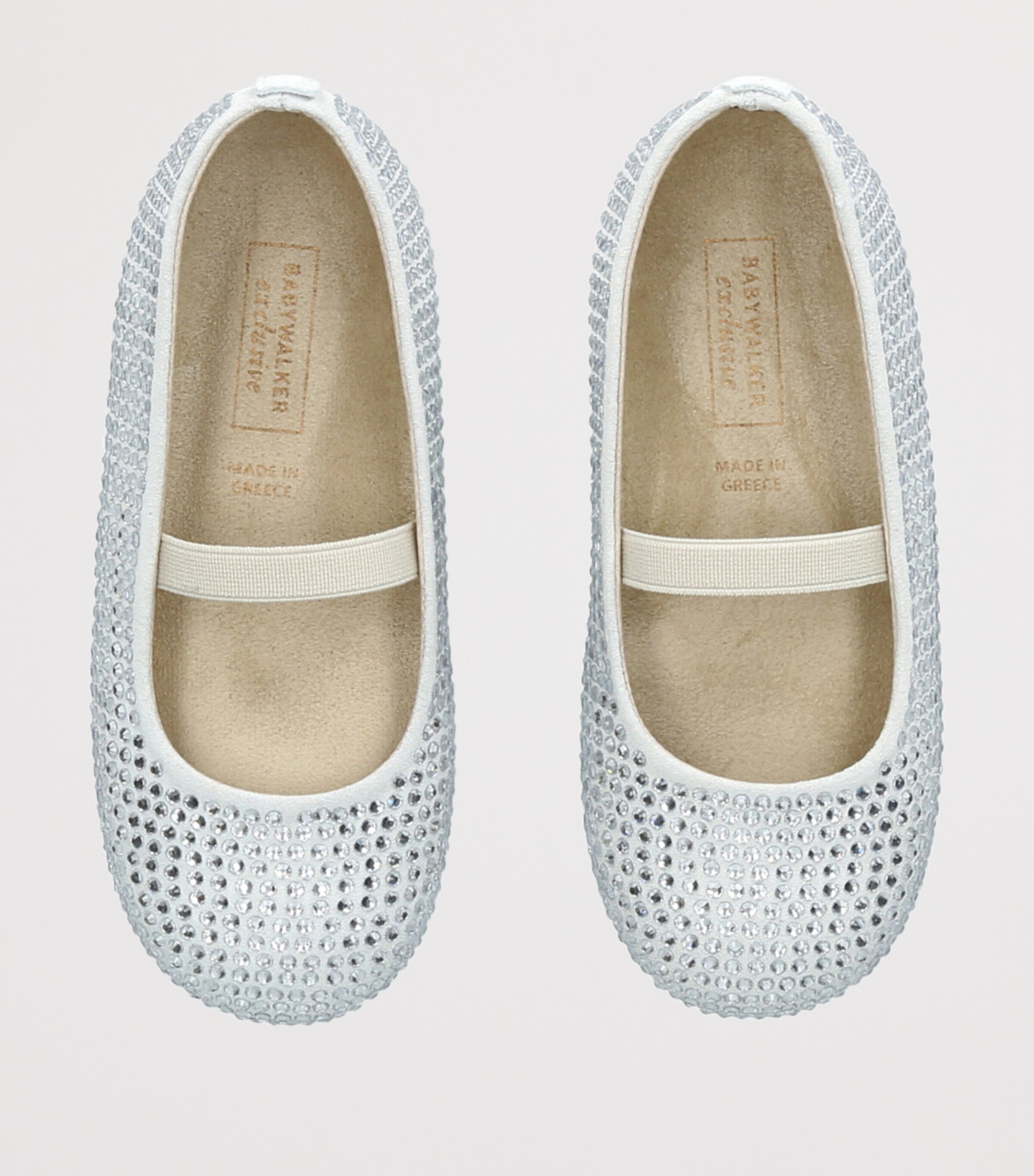 BabyWalker Leather Embellished Mary Janes White Image 4