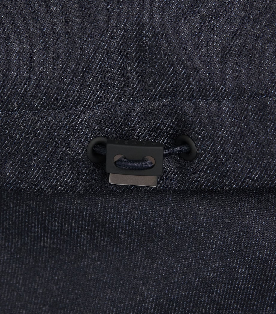Sease Mens Cotton Padded Gate 2.0 Overshirt Denim Blue Image 7