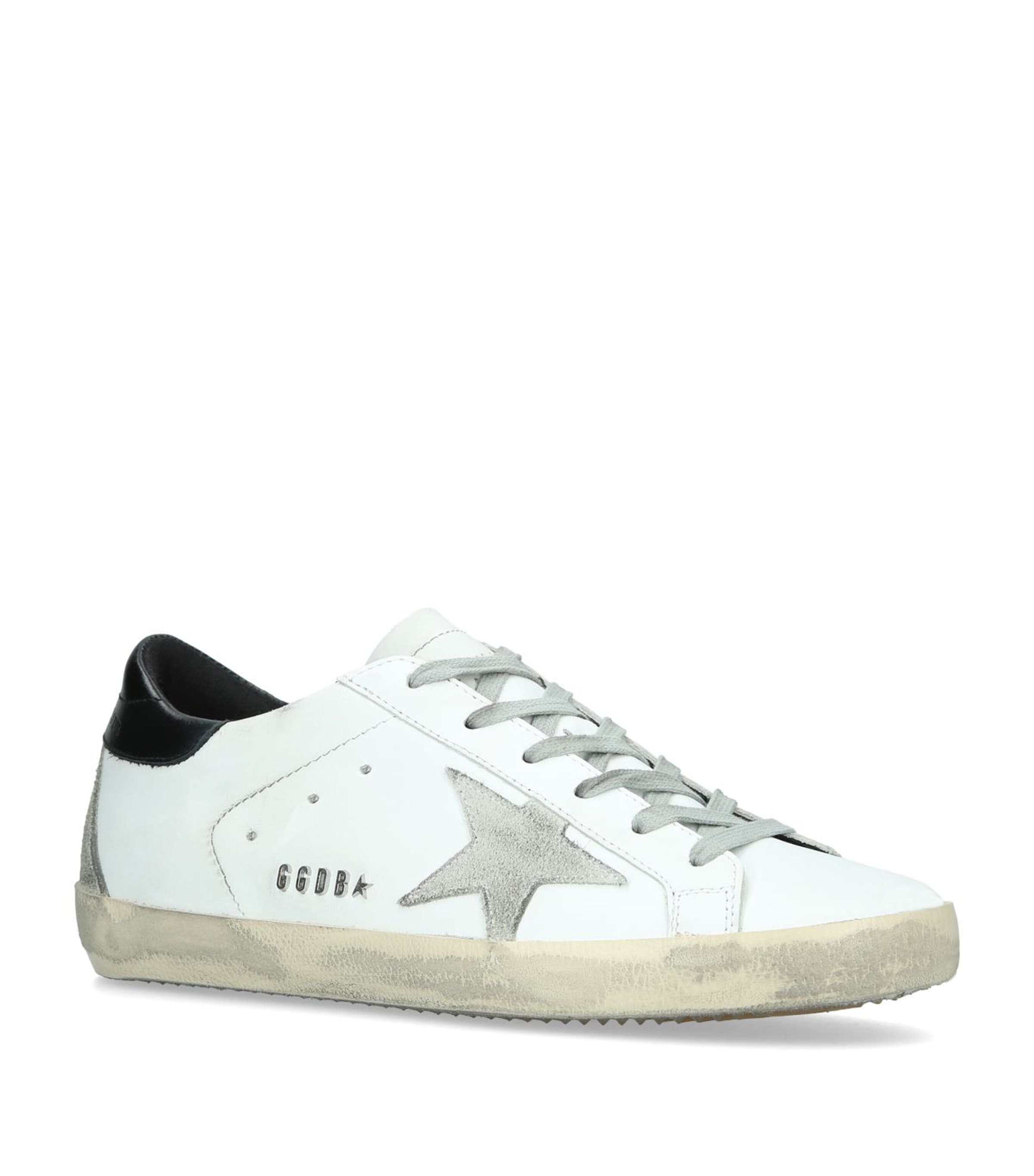 Shop Golden Goose Super-star Sneakers In White