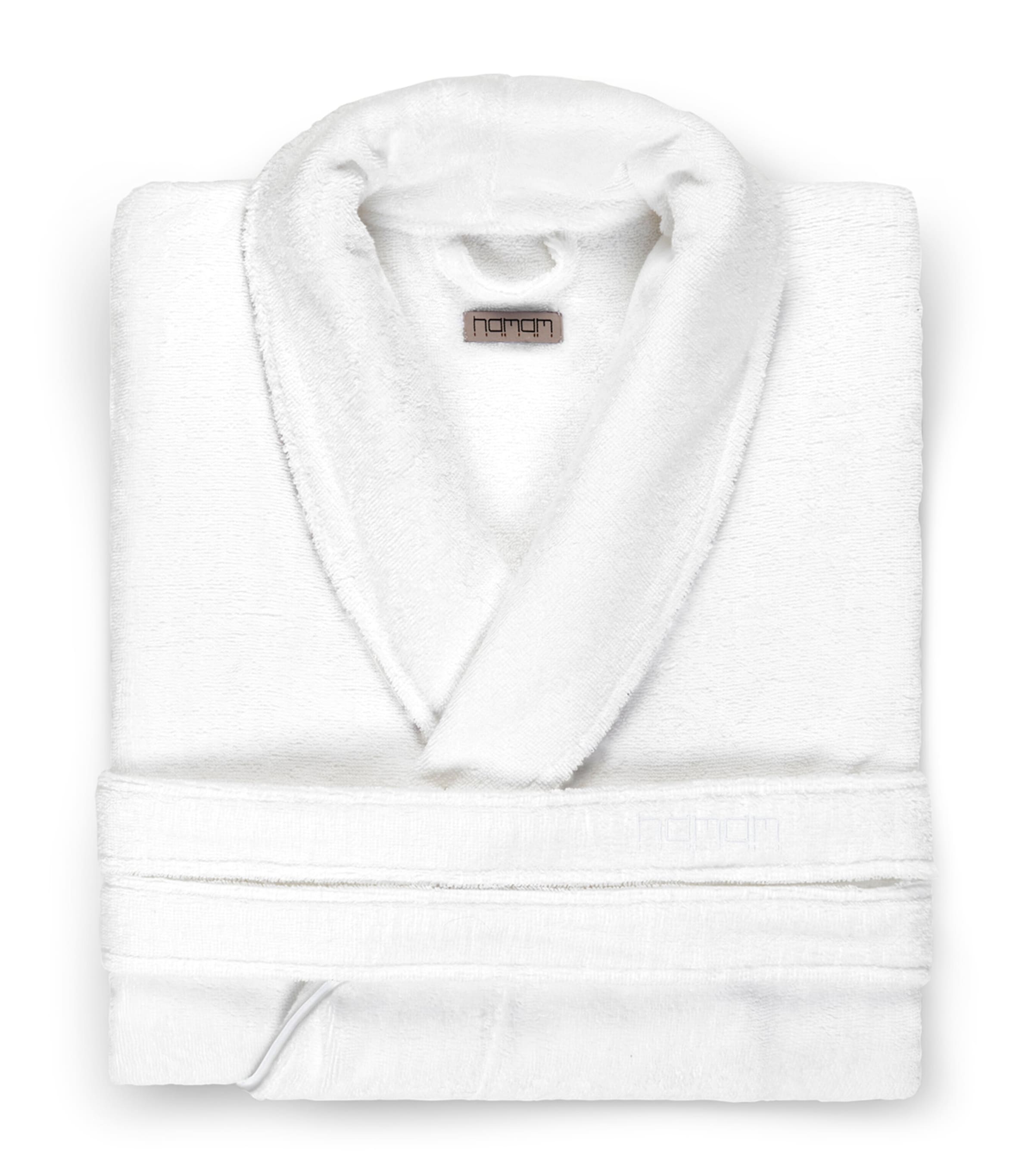 Hamam Cotton Pera Bathrobe In White