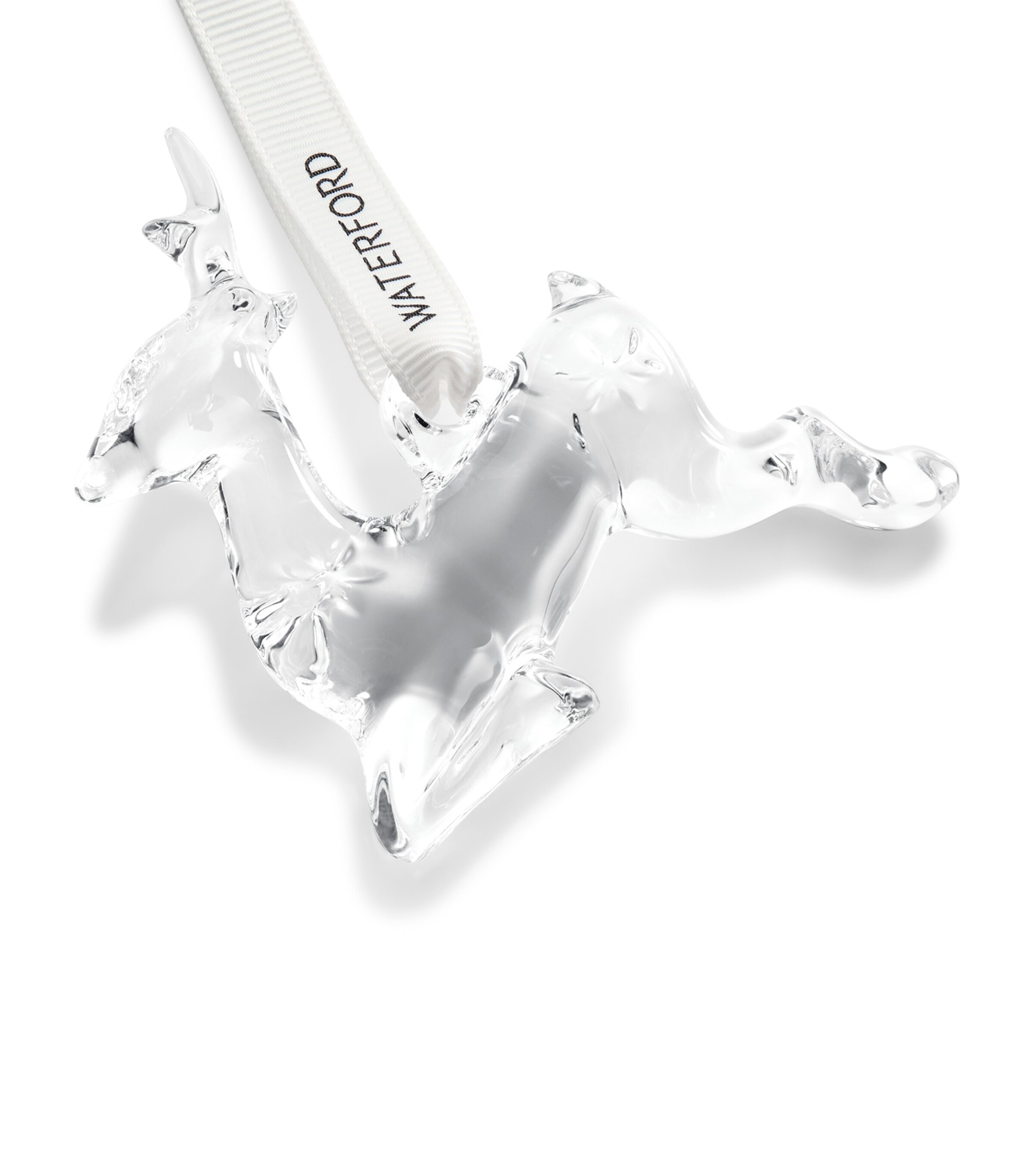 Crystal Mini Reindeer Tree Decoration CLEAR Image 4