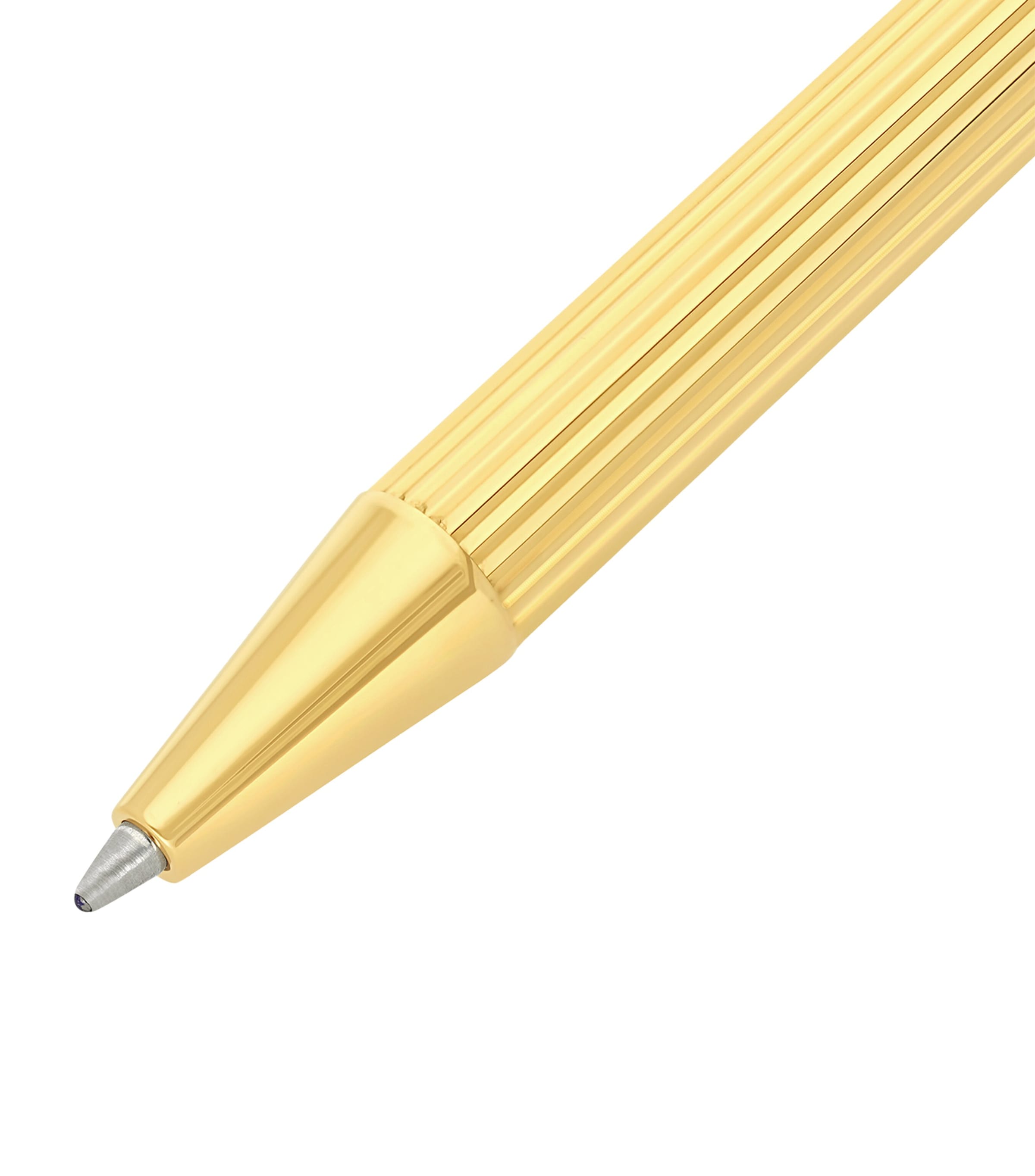 Palladium and Yellow Gold-Trim Classique Ballpoint Pen GOLD Image 2