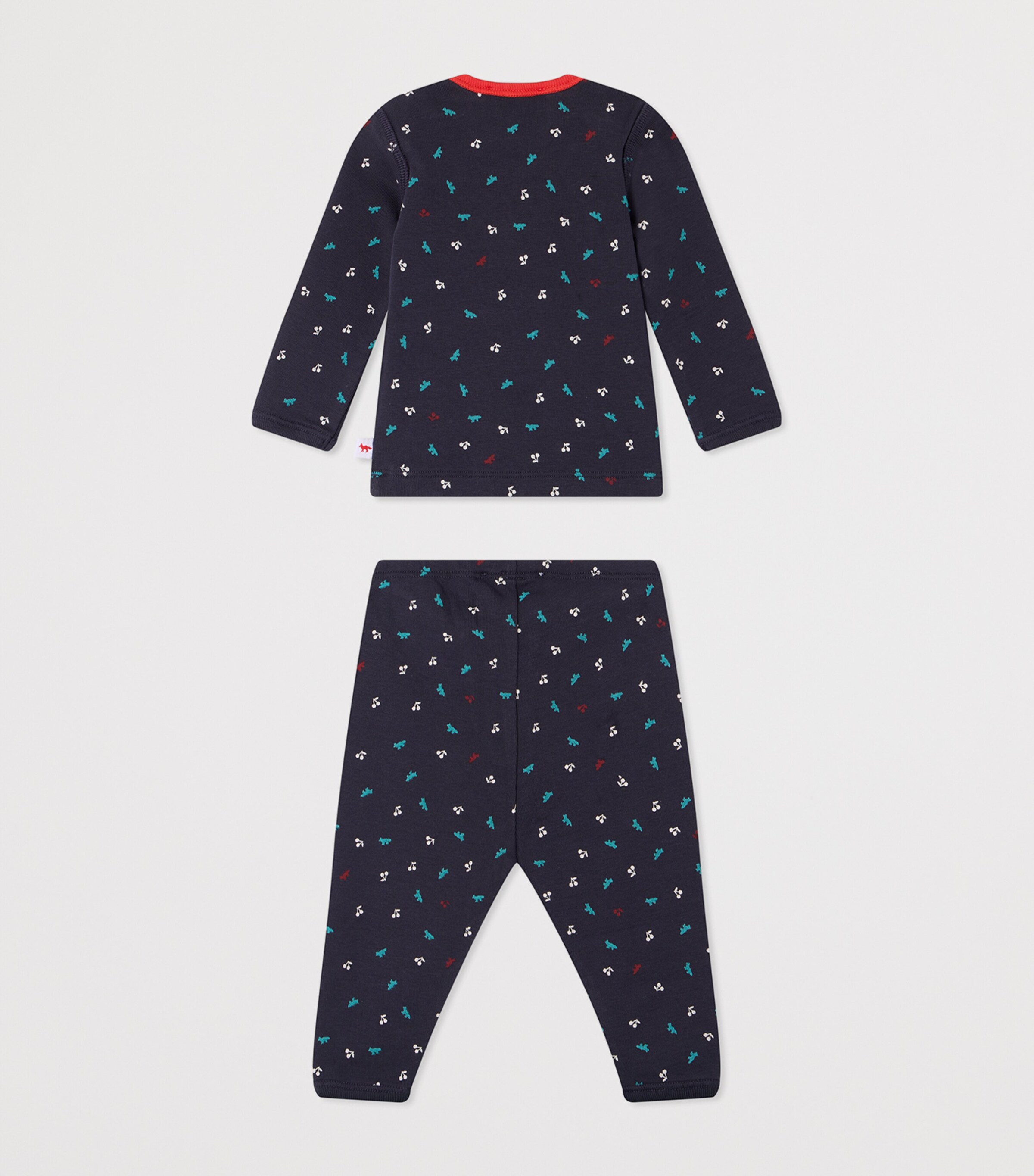 Bonpoint Cotton Top and Trousers Set (3-18 Months) Imp Marine Image 2
